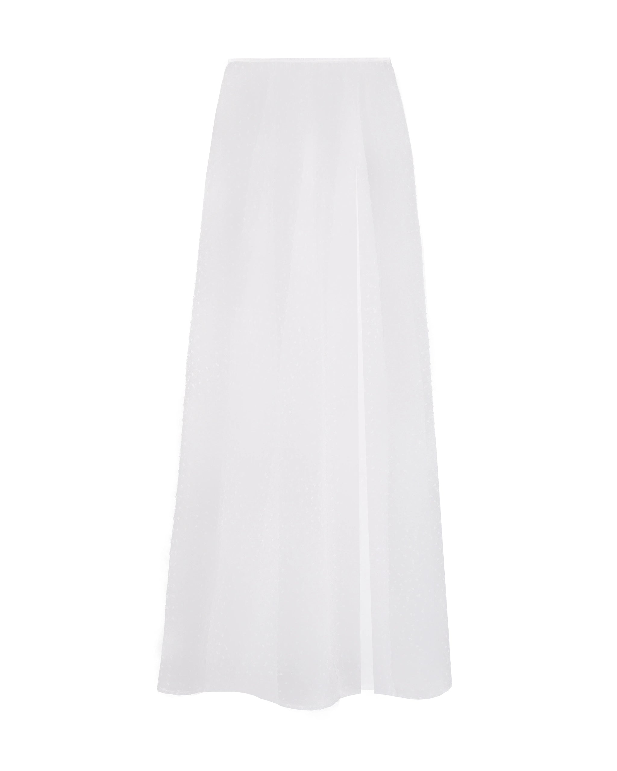 Braut Überrock aus leichtem Chiffon Freisteller