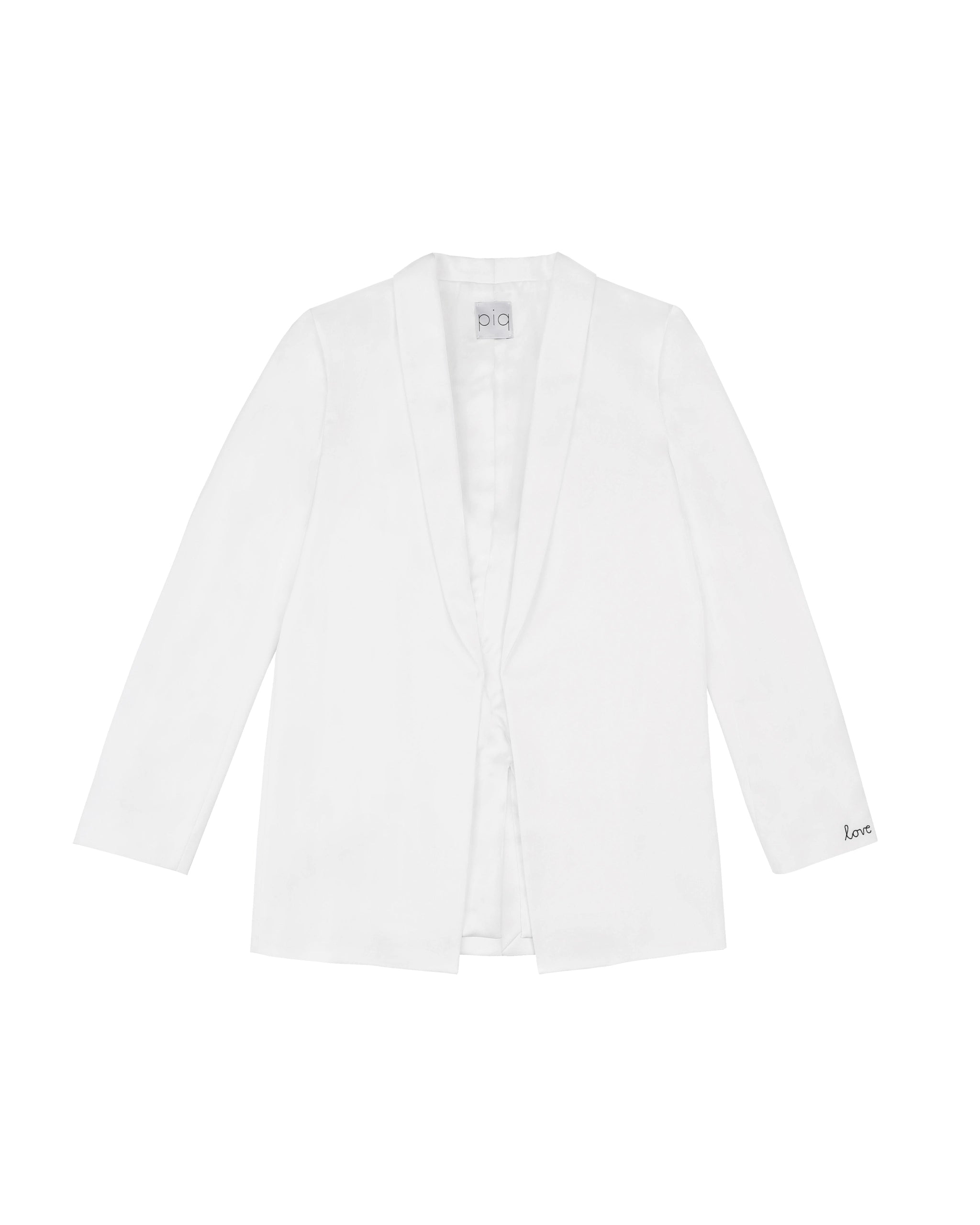 Braut Blazer aus Satin Freisteller vorne