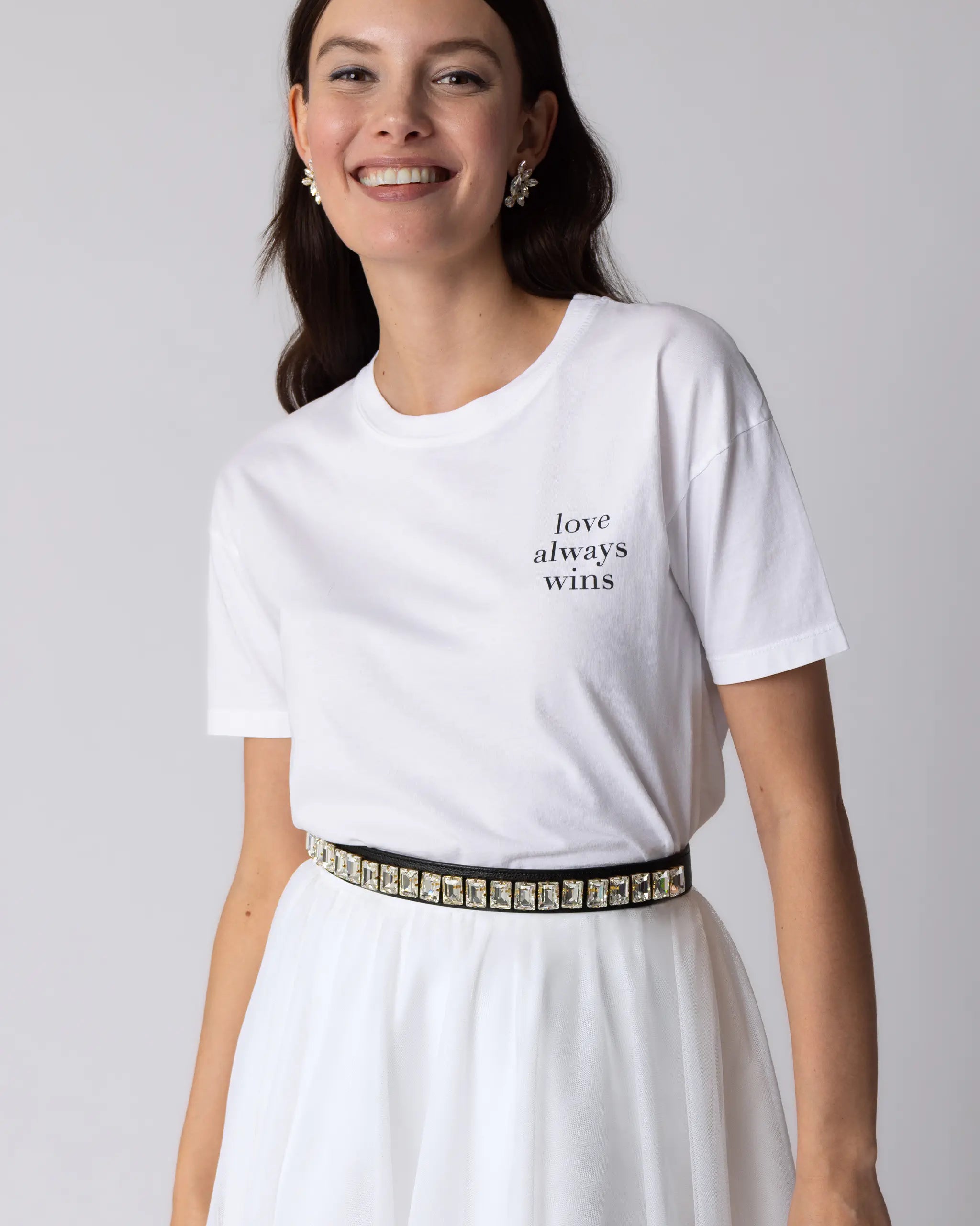 Standesamt Outfit mit Braut T-Shirt Ansicht vorne