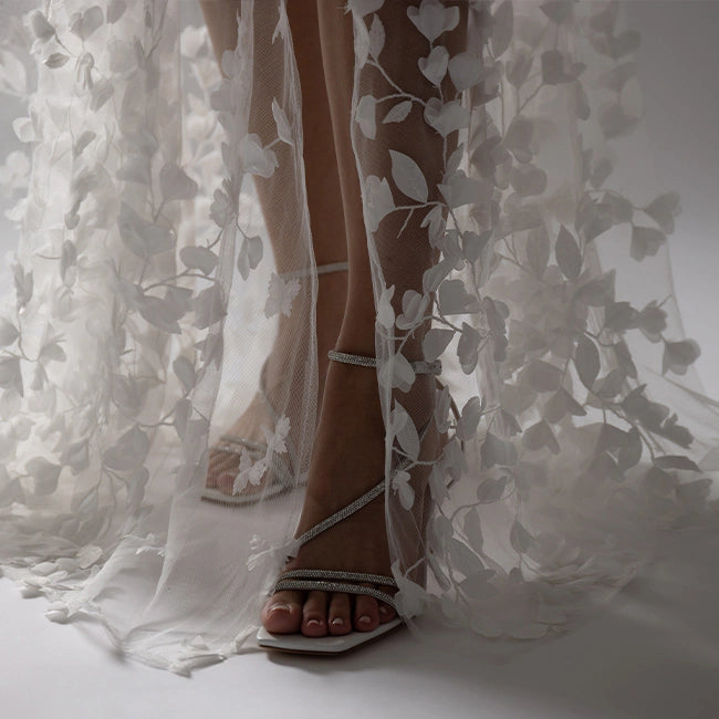 Brautschuhe Brautsandalen Glitzersandalen