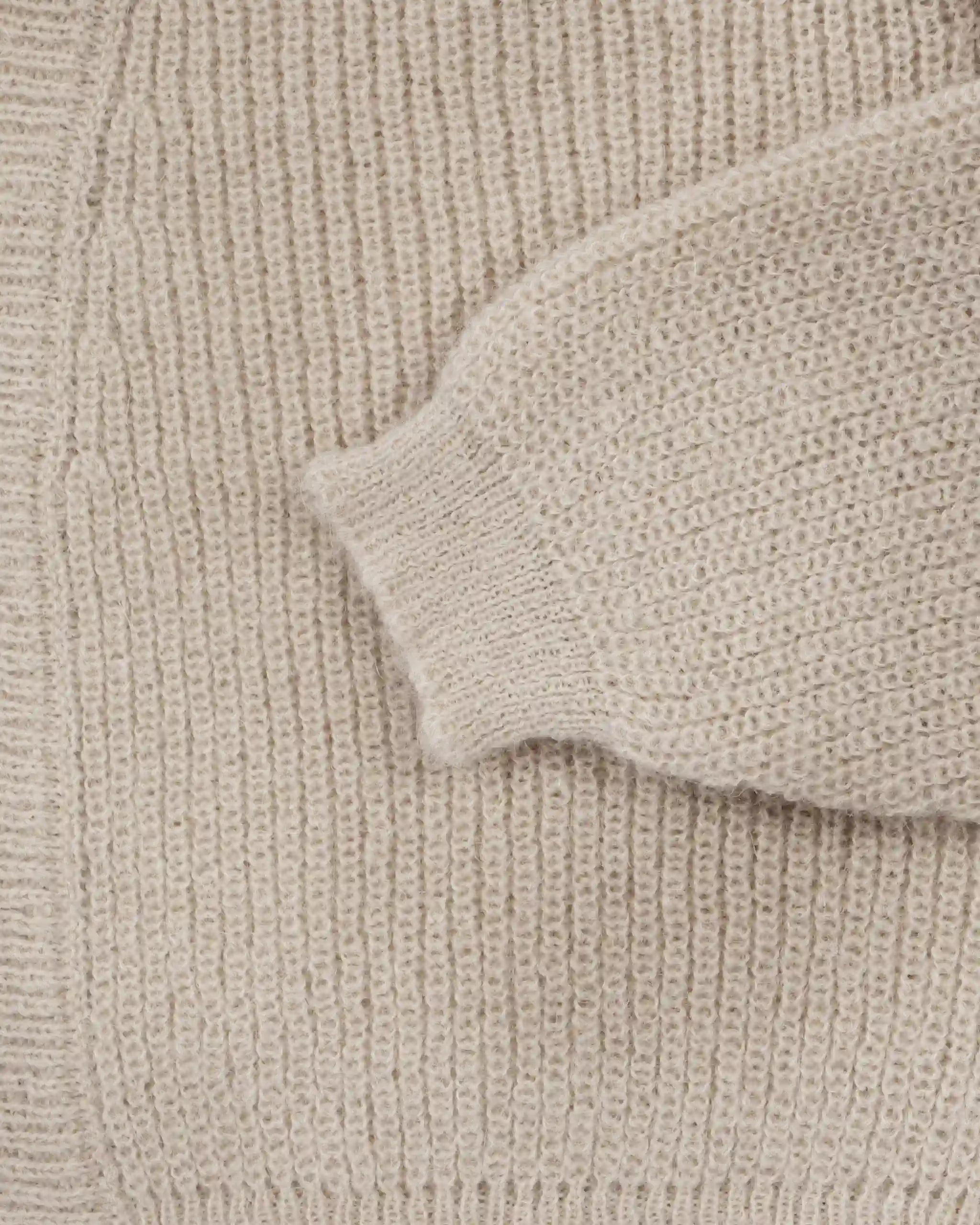 Strick Detail Champagne