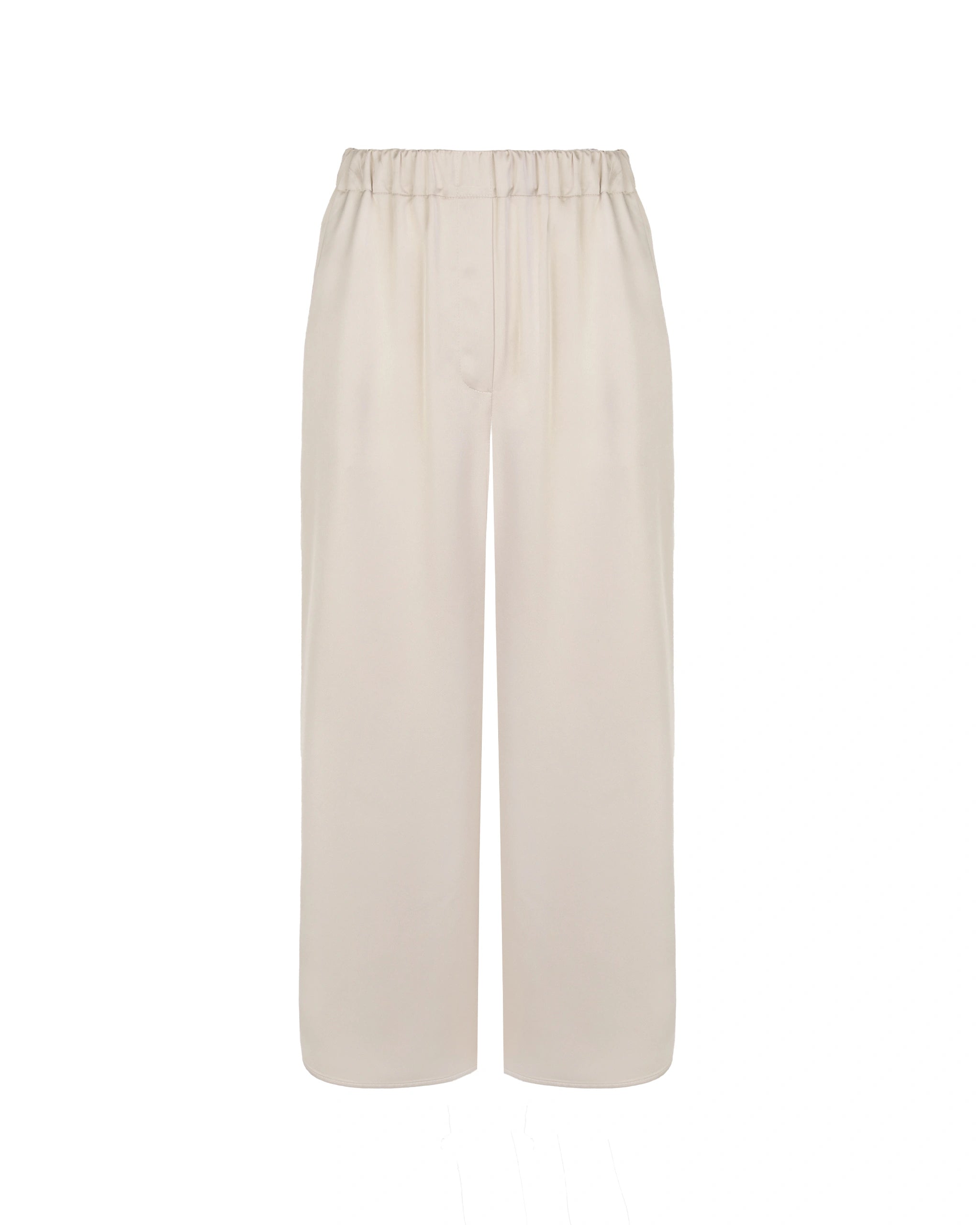 Satin Culotte für Hochzeitsgäste in champagner Freisteller vorne