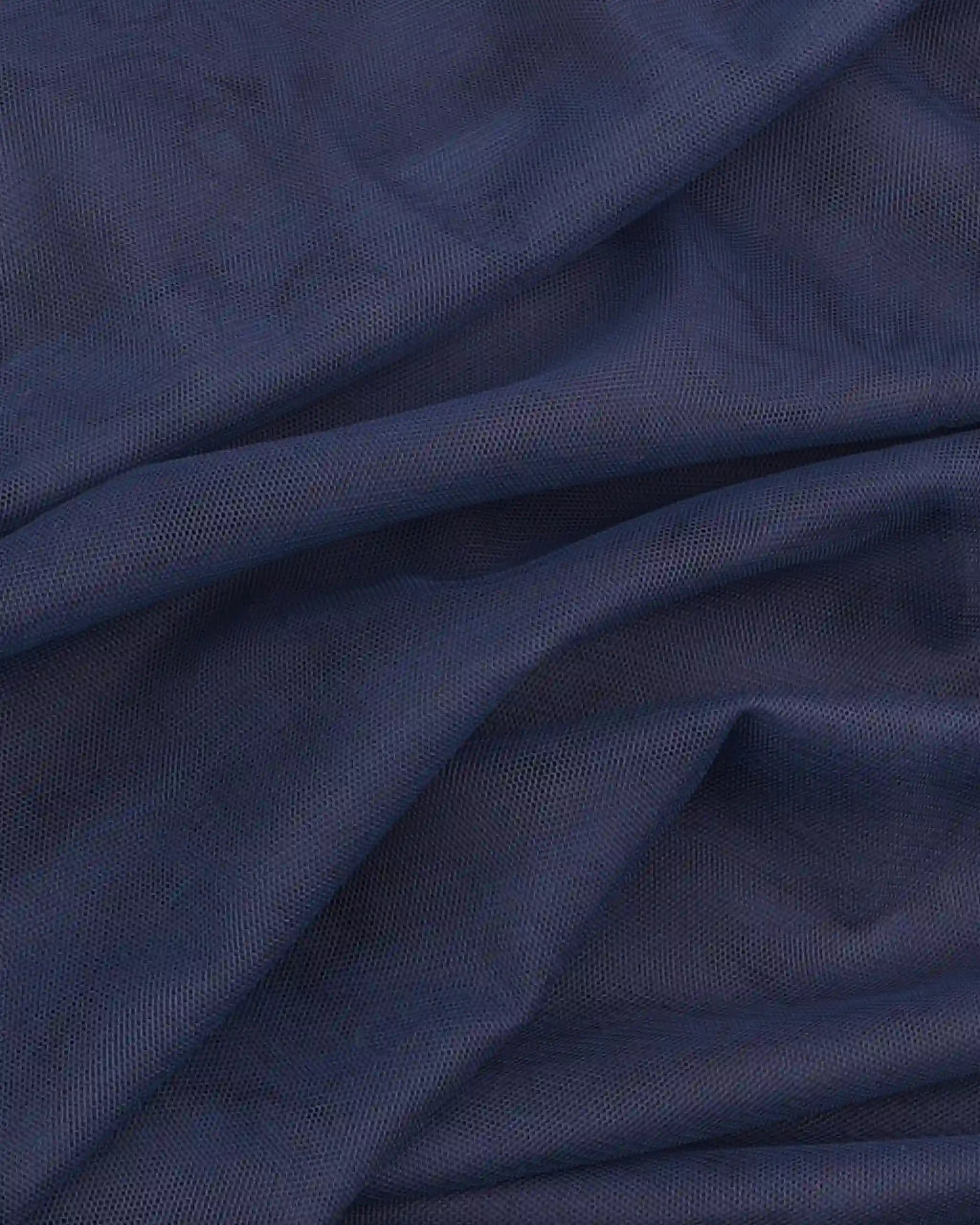 Stoff Detail Dunkelblau Tüll