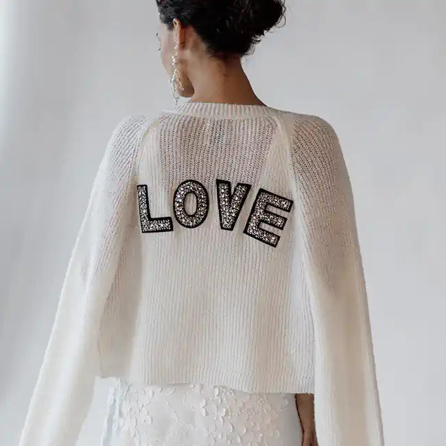 Moderne Strickjacken Brautjacken und Cover-ups für die Braut