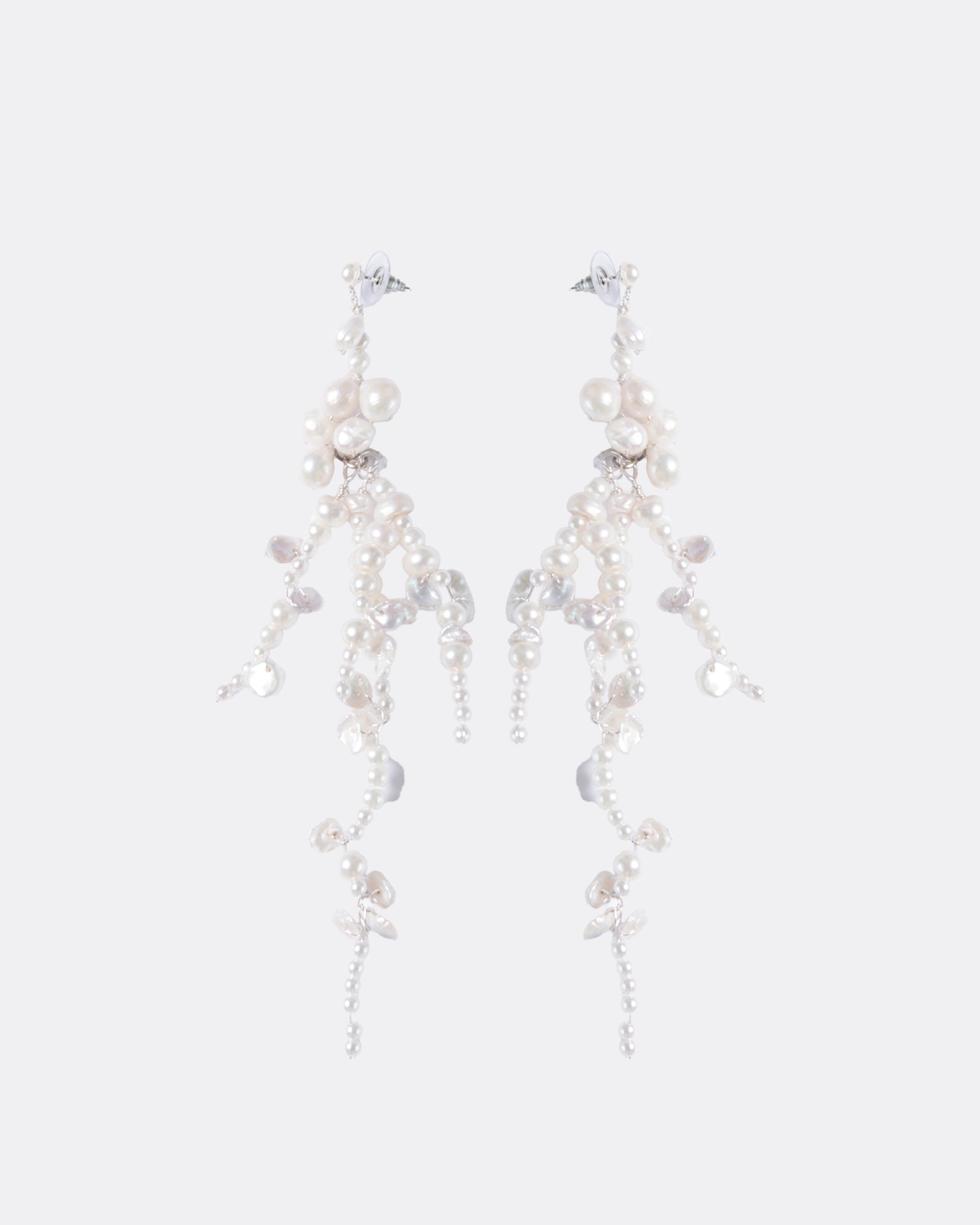 Multilayer Perlenohrringe Ivory Pearls Freisteller