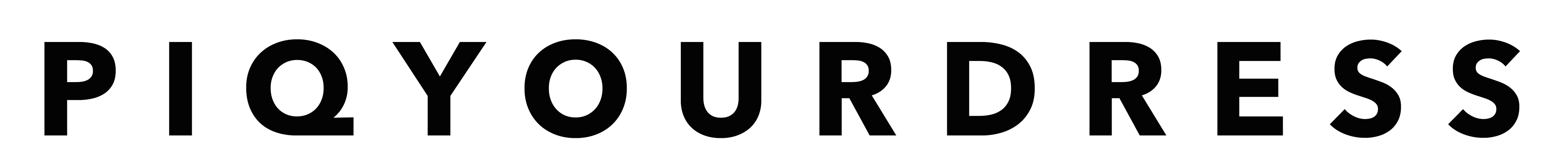 Logo piqyourdress schwarz