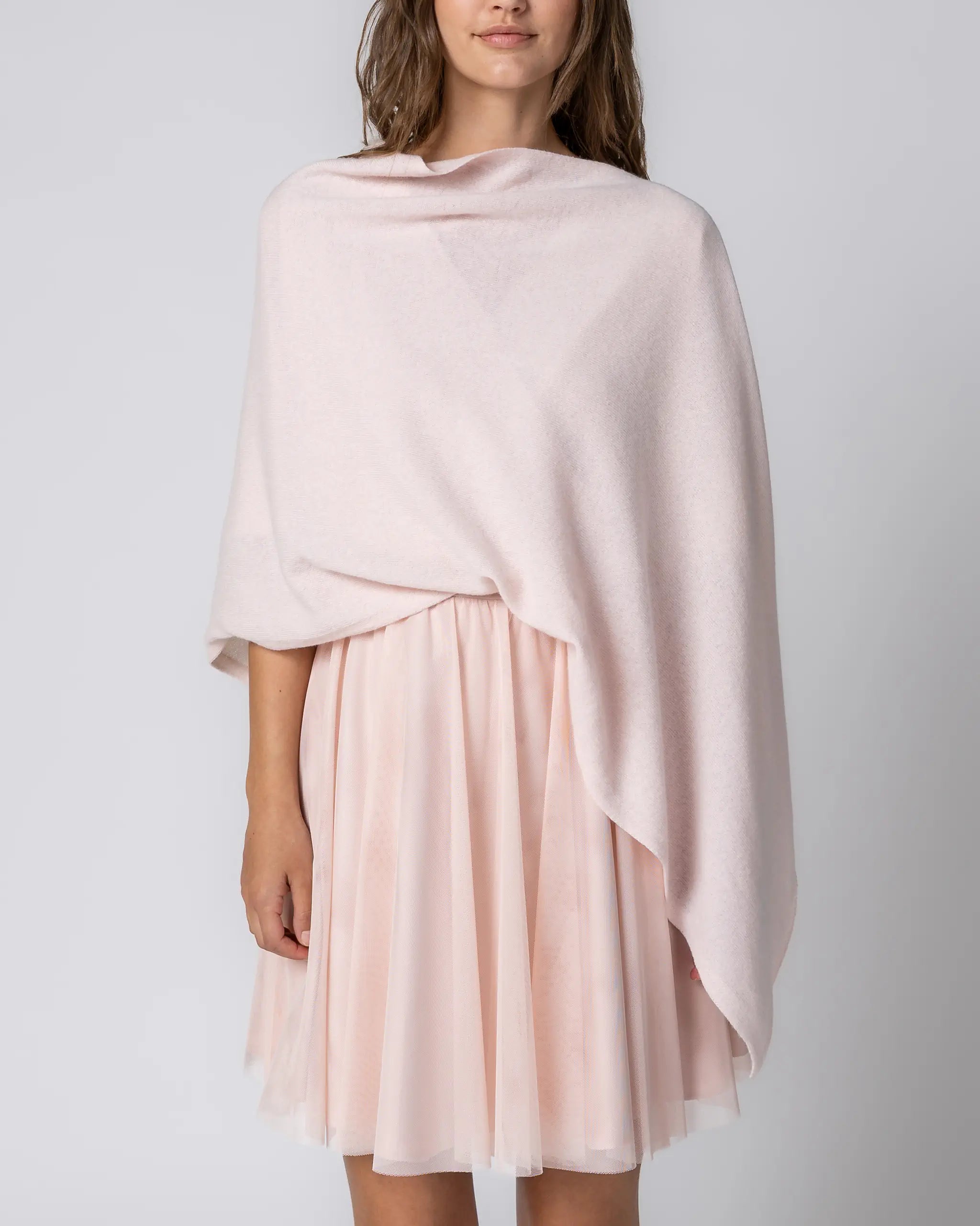 Poncho in rosa Ansicht