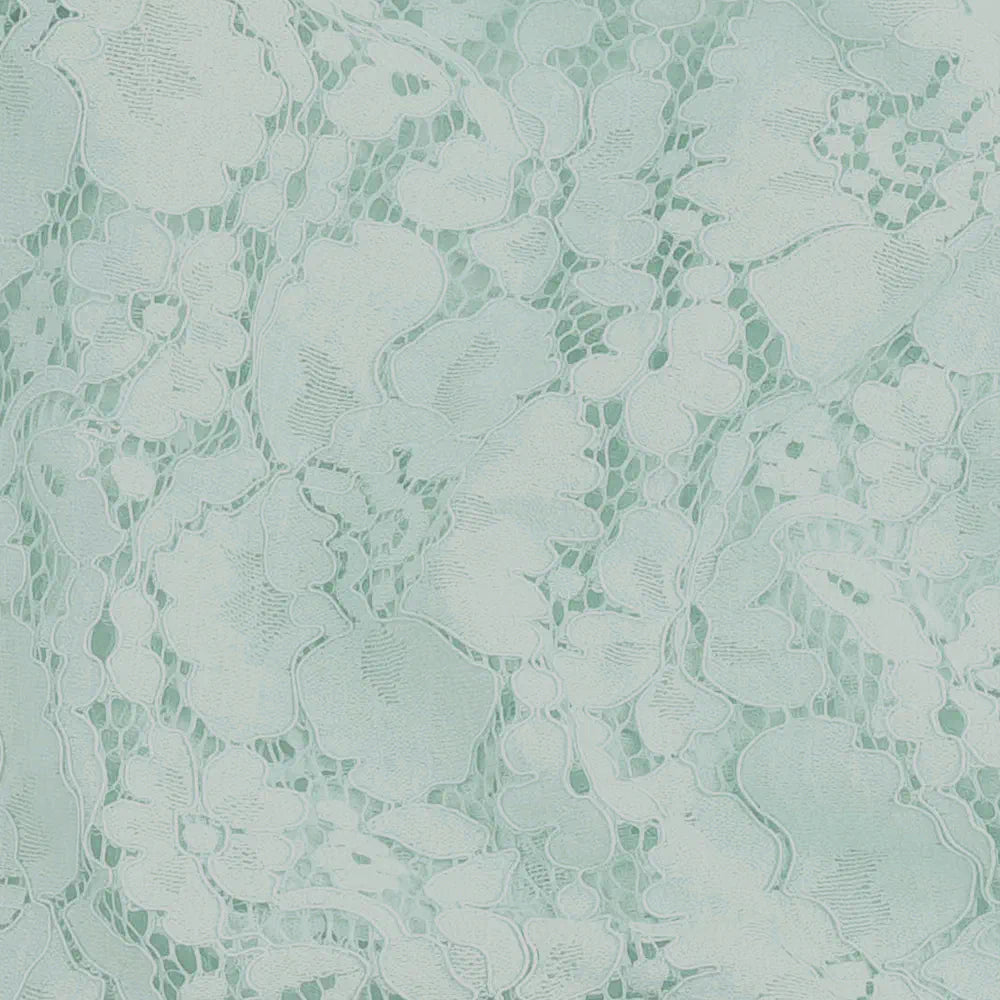 Stoff Detail Vintage Spitze Salbeigrün