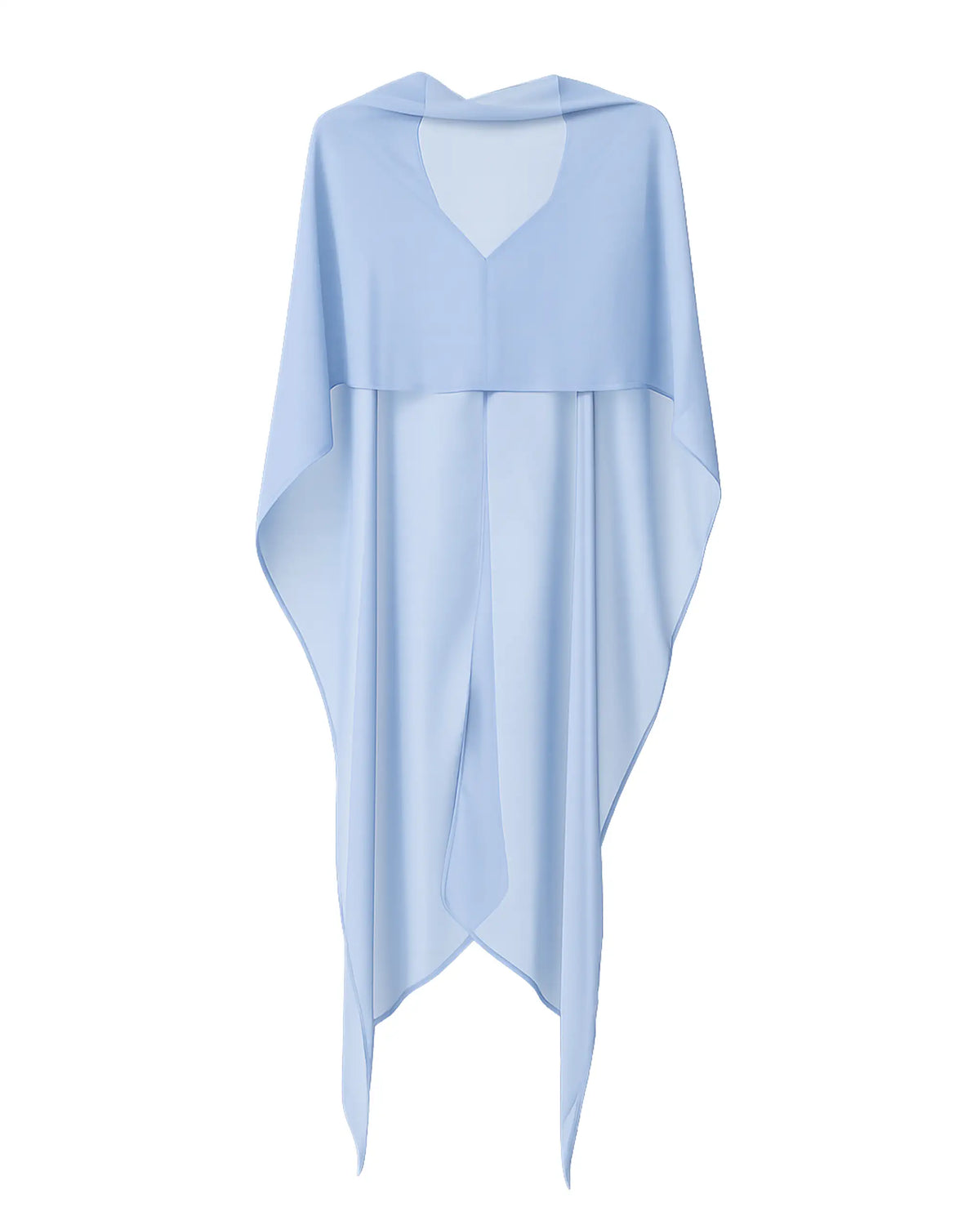 Chiffon Schal in hellblau - Freisteller