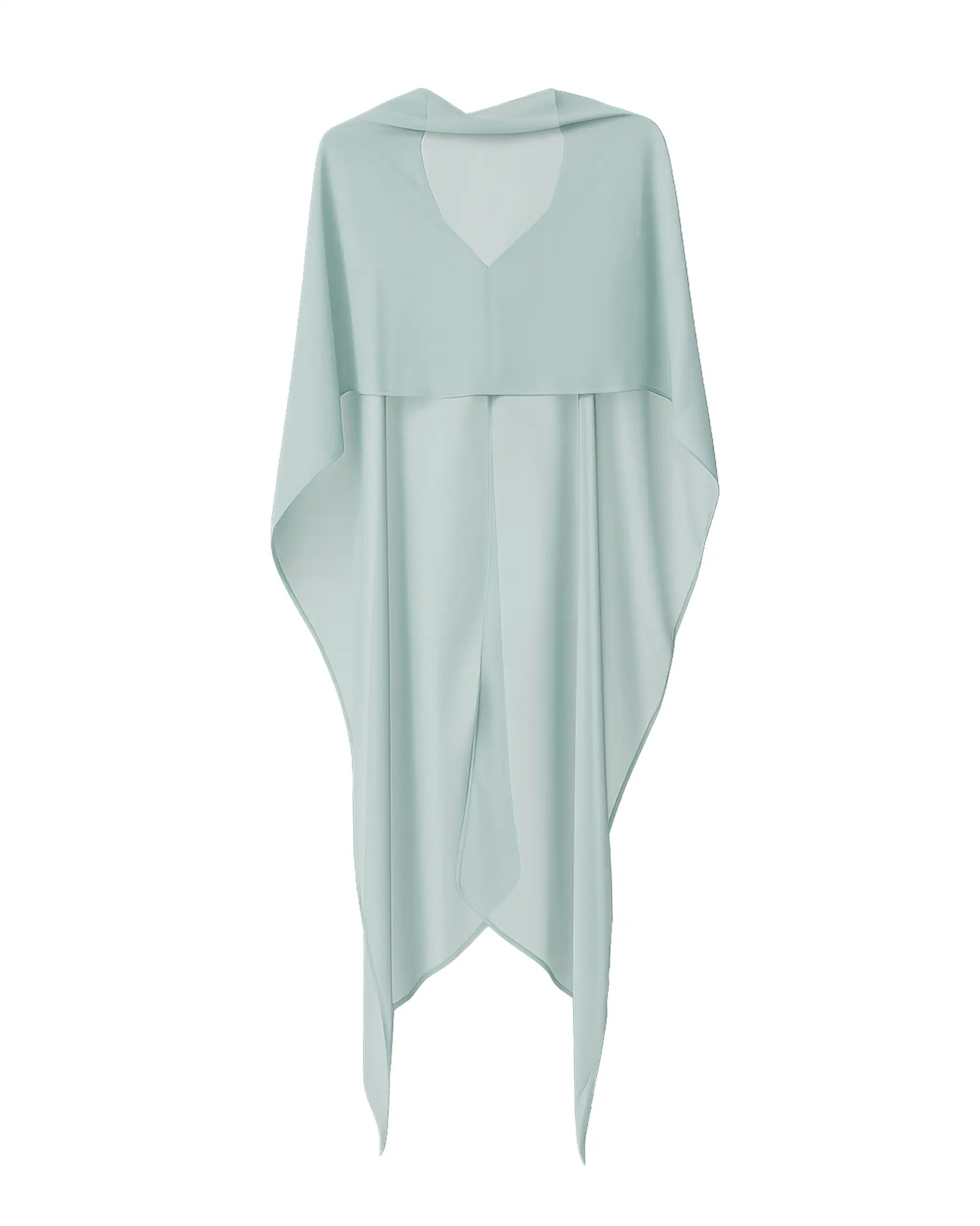 Schal aus Chiffon in hellgruen - Freisteller