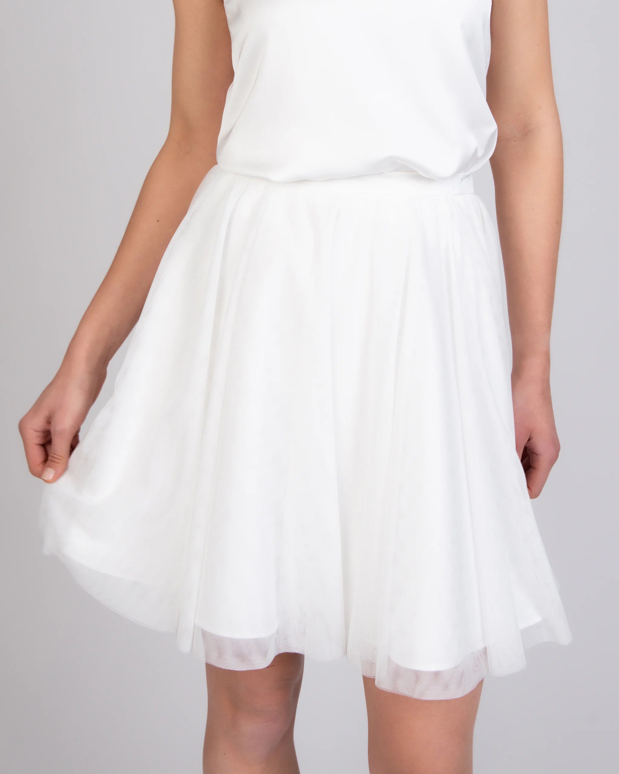 Mini Braut Tüllrock Ivory Detailansicht