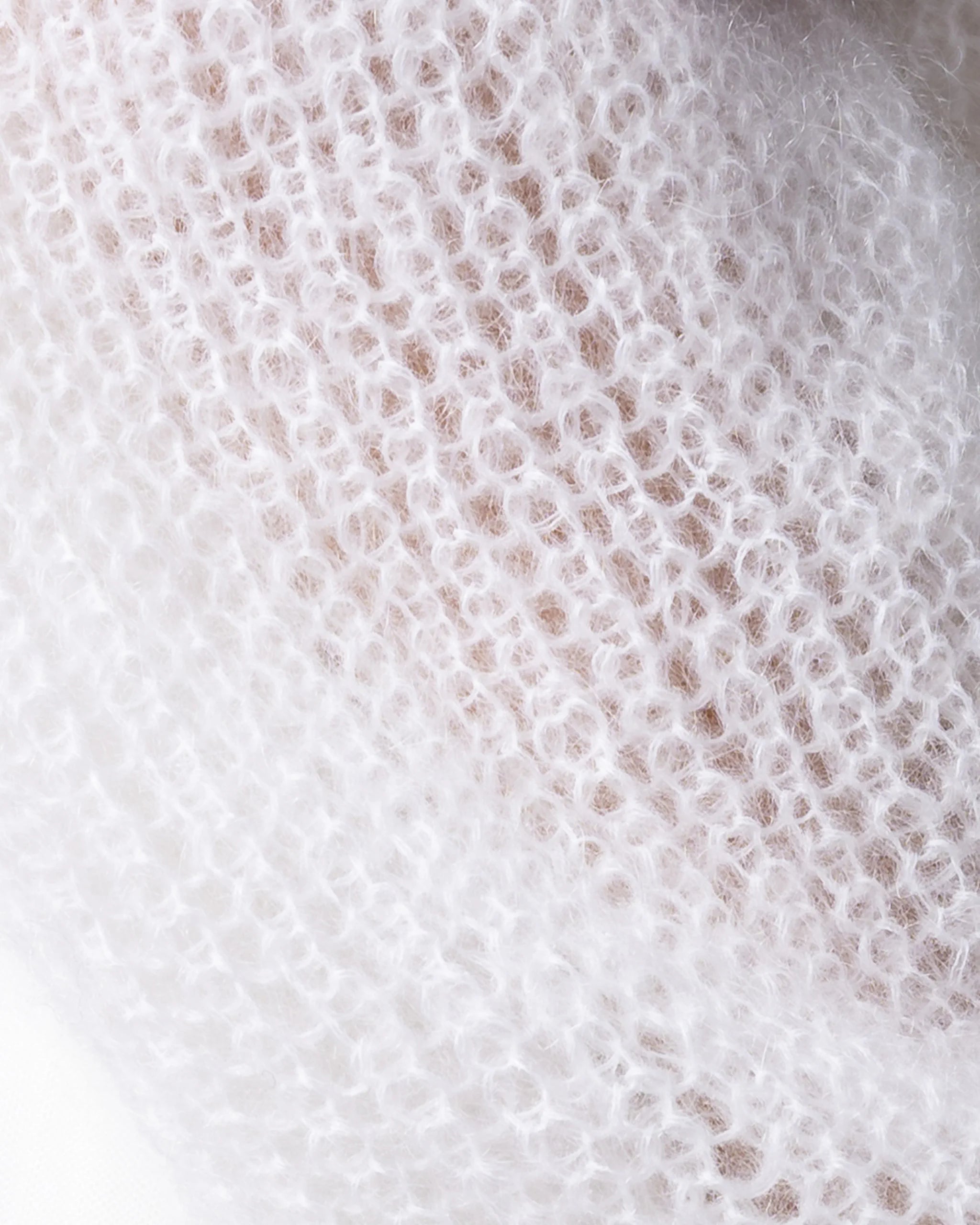Strickdetail Mohair Braut Cardigan