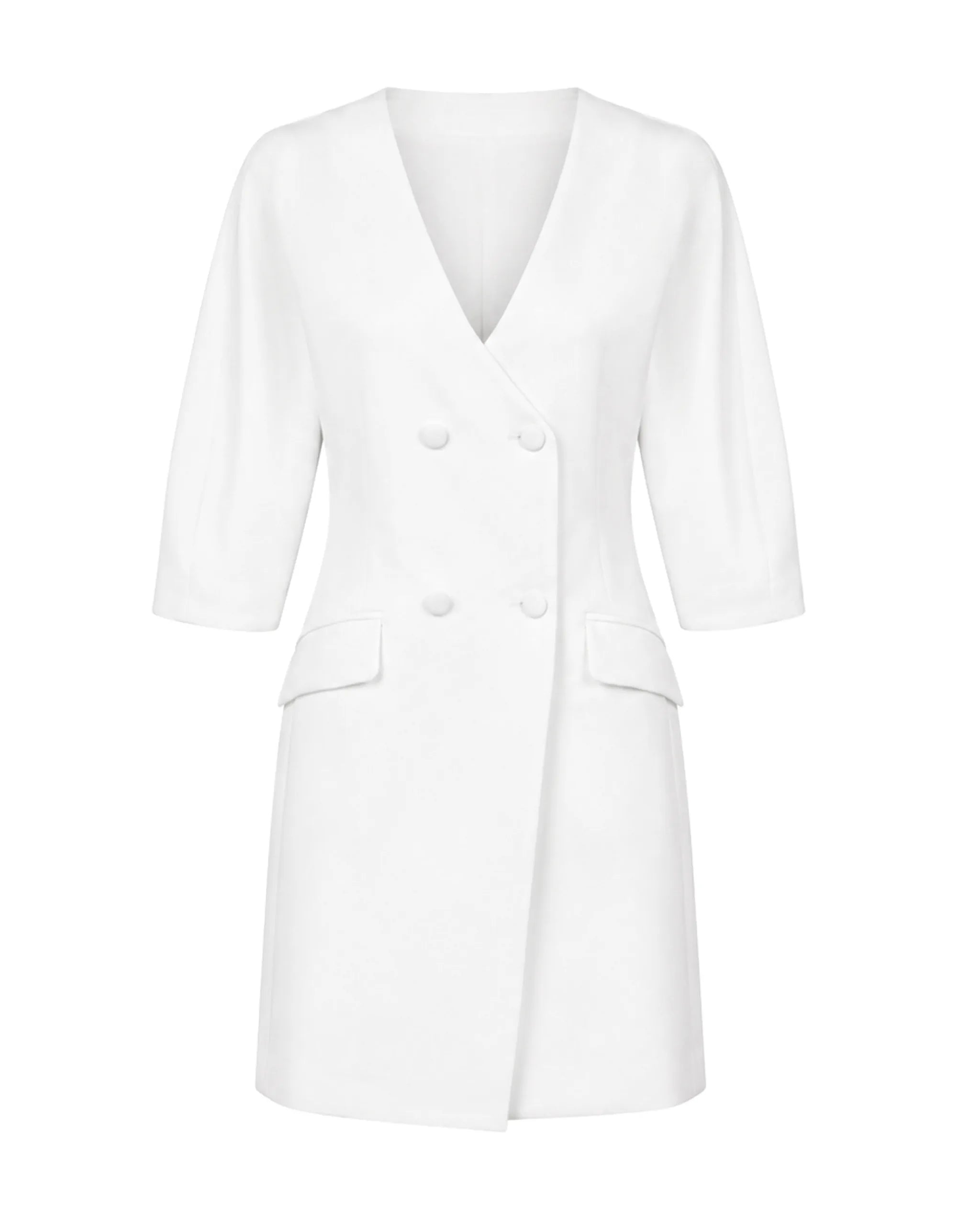 BRAUT BLAZERKLEID Ivory Twill Freisteller vorne