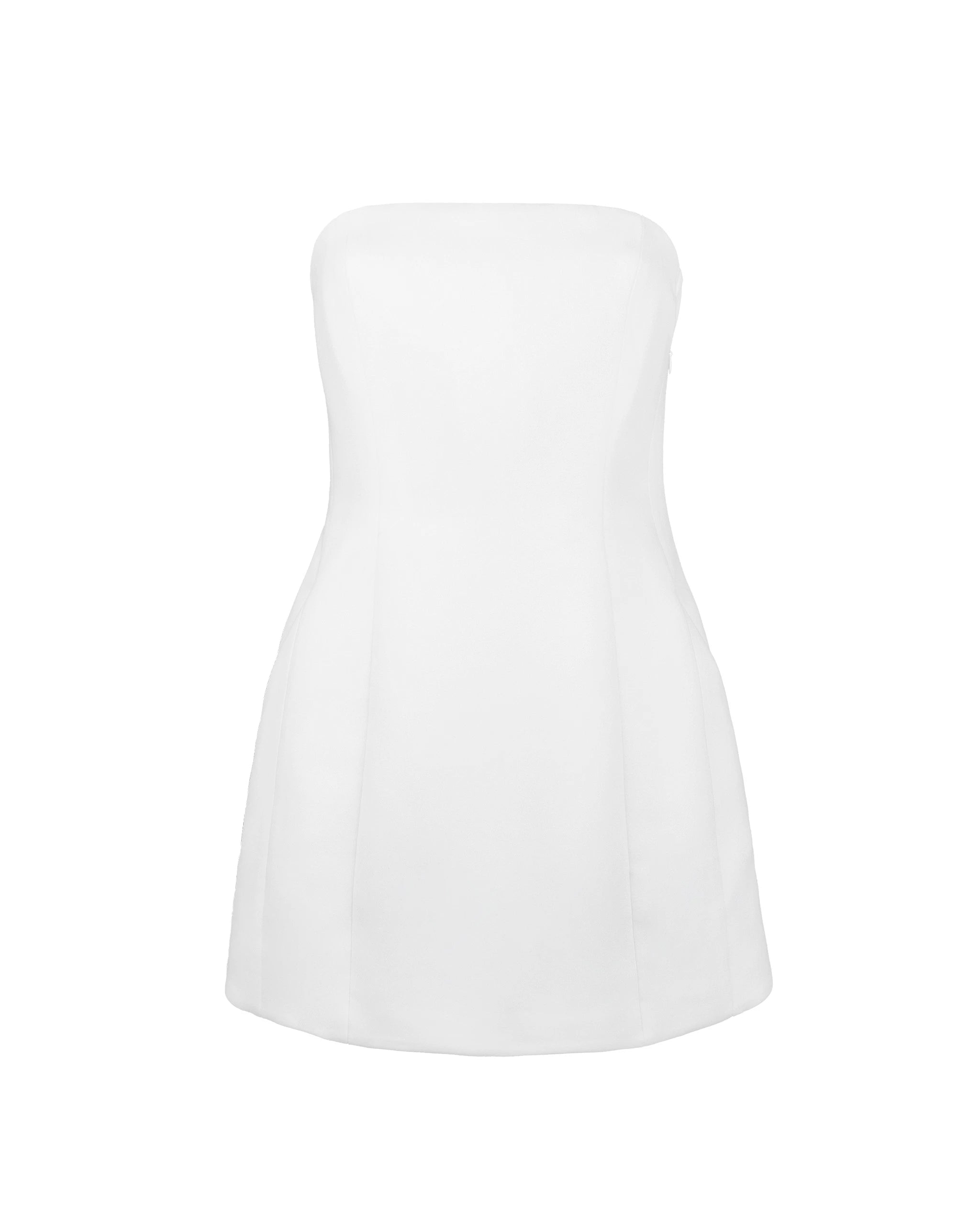 Kurzes Off-Shoulder Brautkleid Freisteller vorne