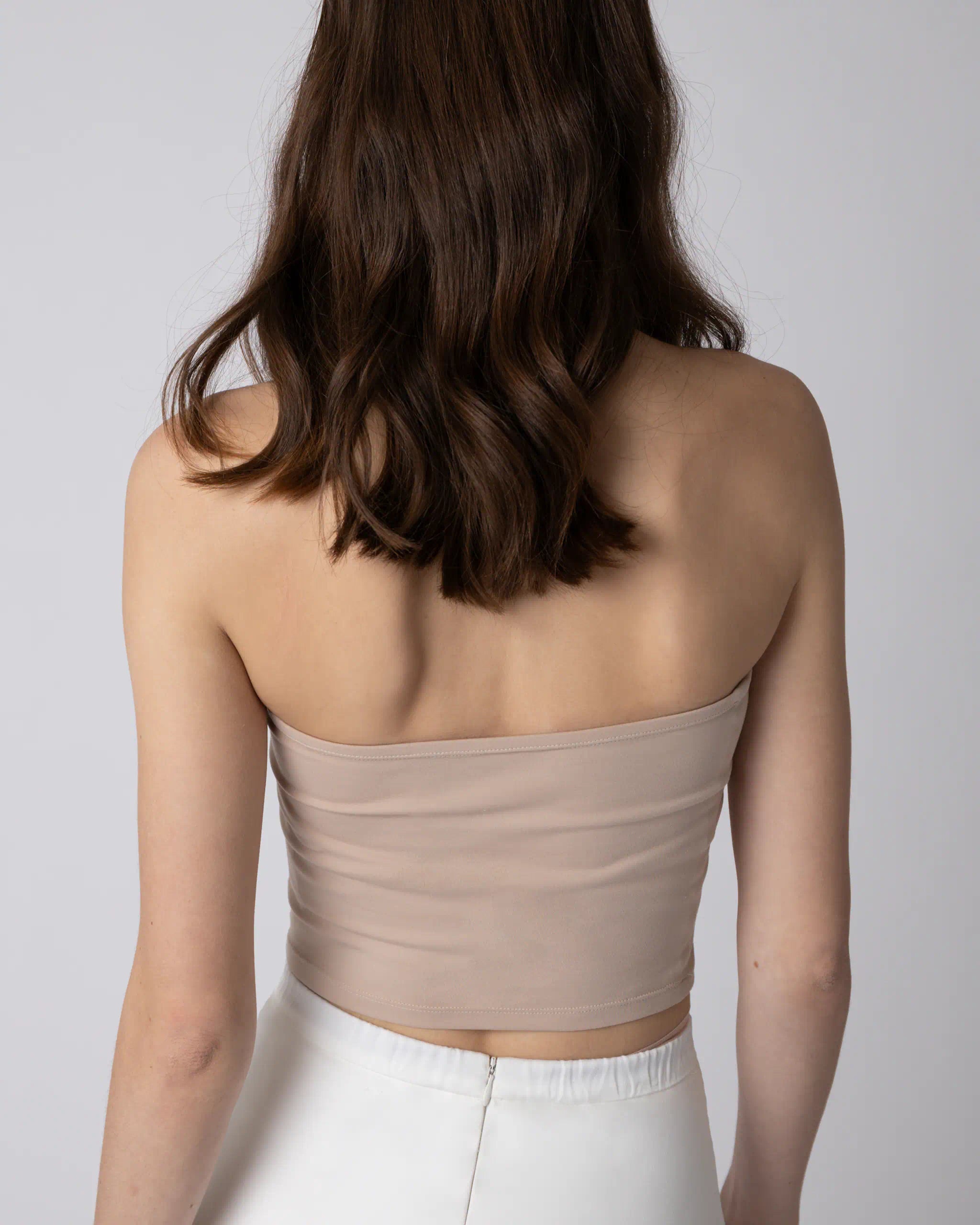 Bandeau Unterziehtop nude Ansicht hinten