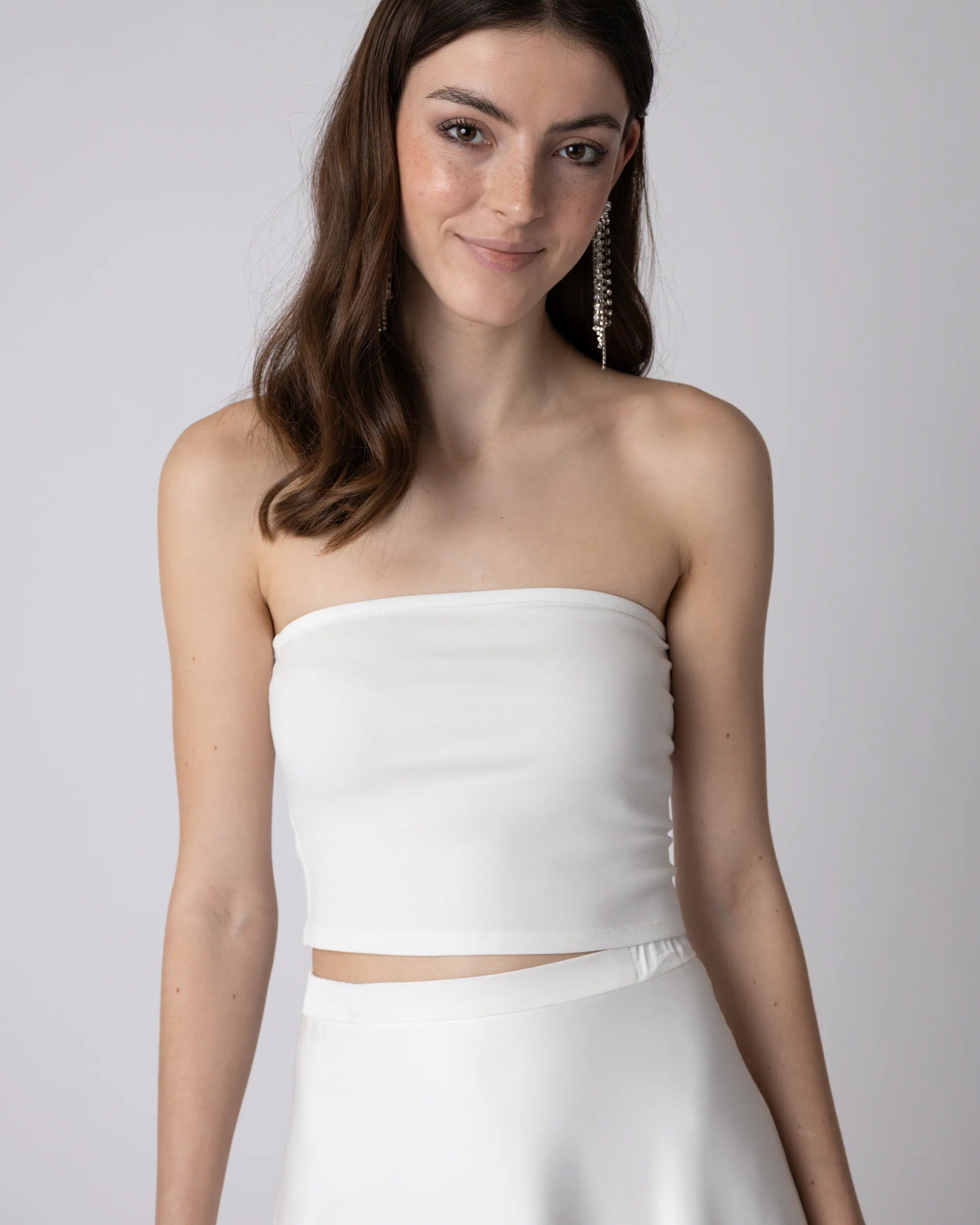 Bandeau Unterziehtop ivory Ansicht vorne