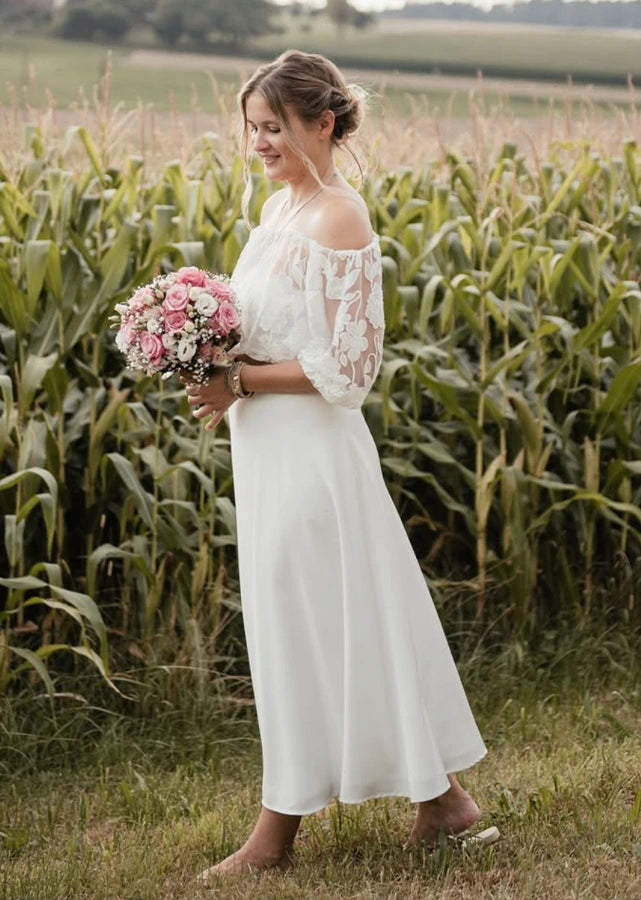 Piqyourdress Schweiz Braut in einem Hochzeitskleid mit Satinrock