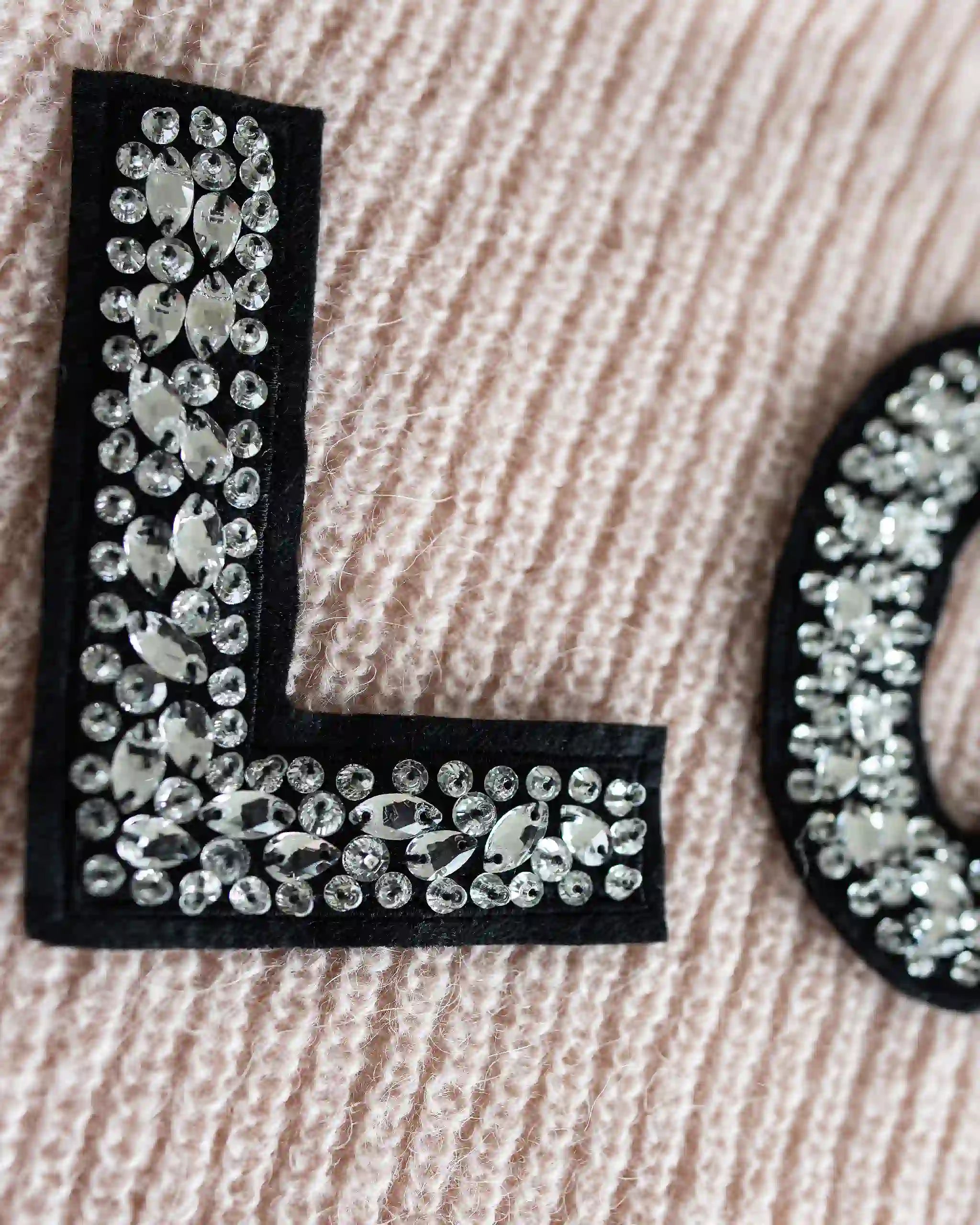 Detail LOVE Aufschrift rosa