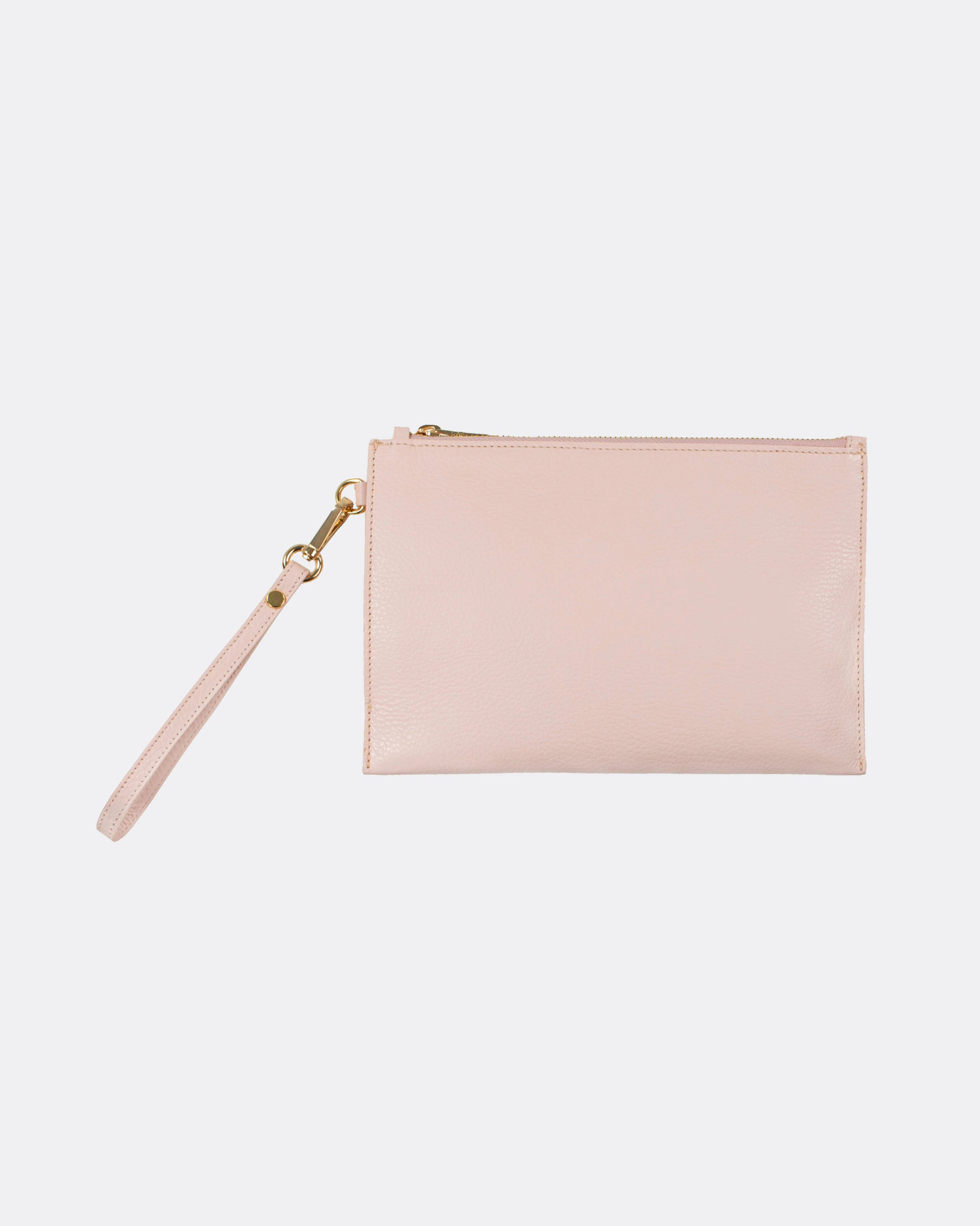 Clutch aus Leder in Rosa Freisteller