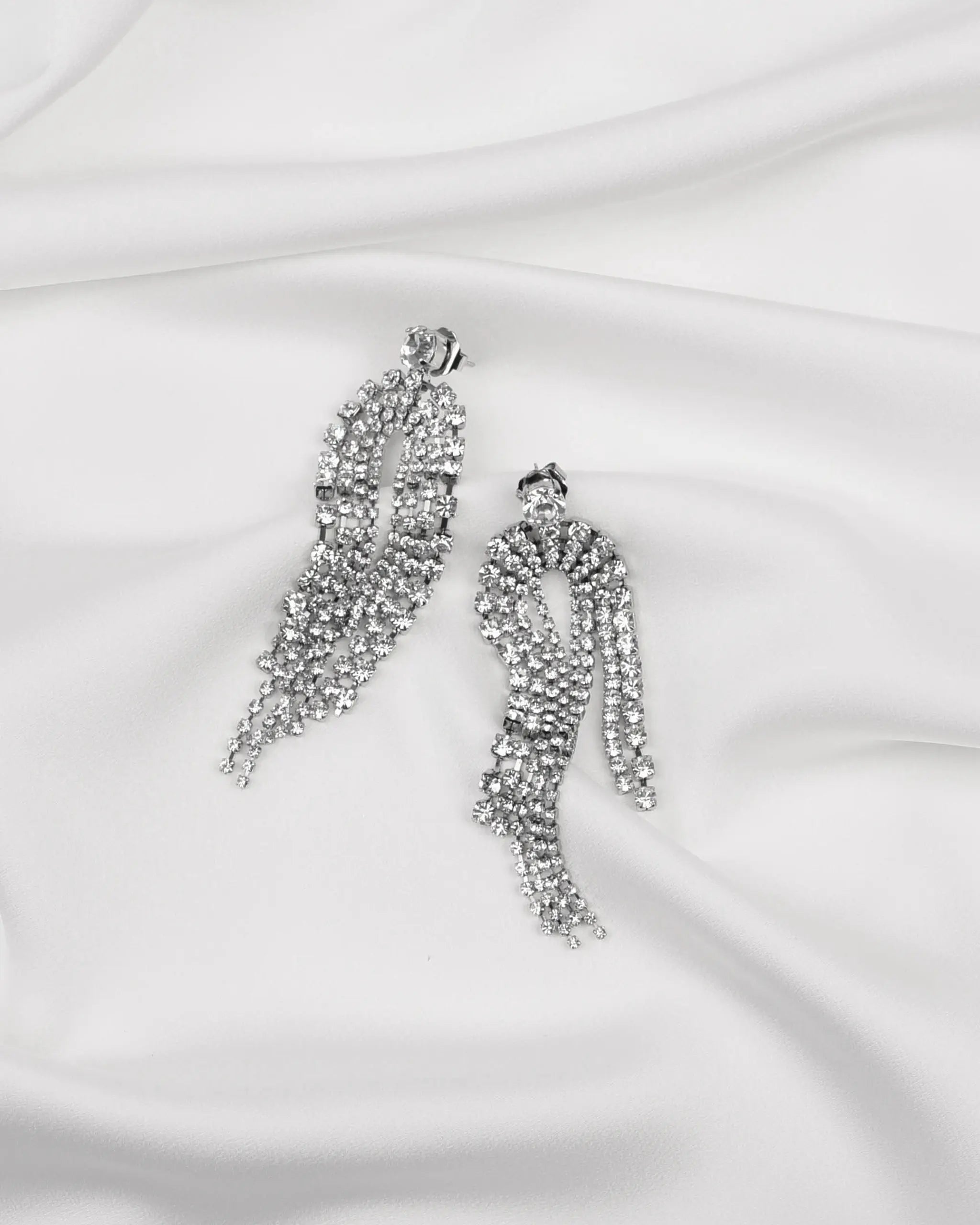 Kristall Ohrringe Ansicht vorne