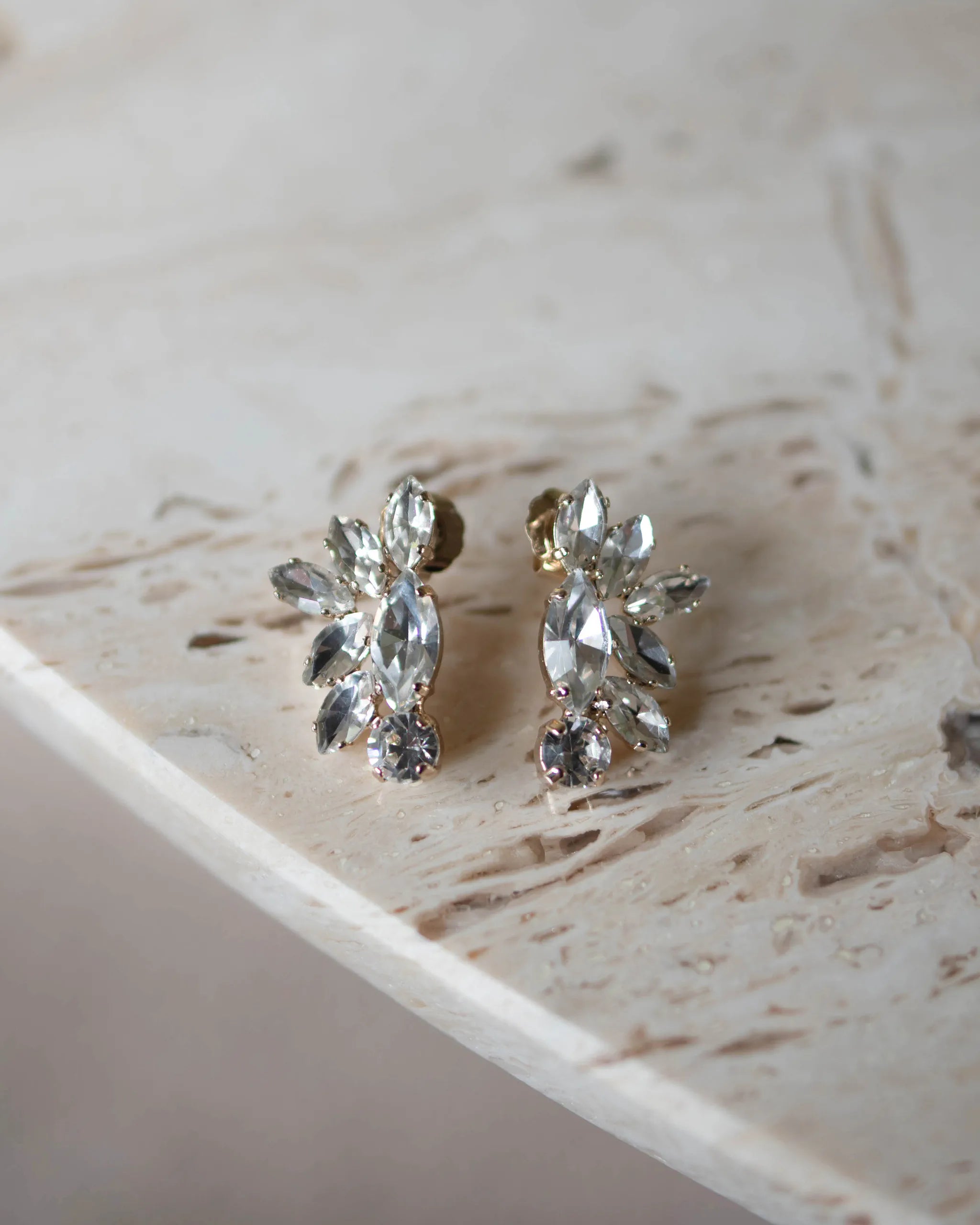 Kristall Ohrringe Nahaufnahme