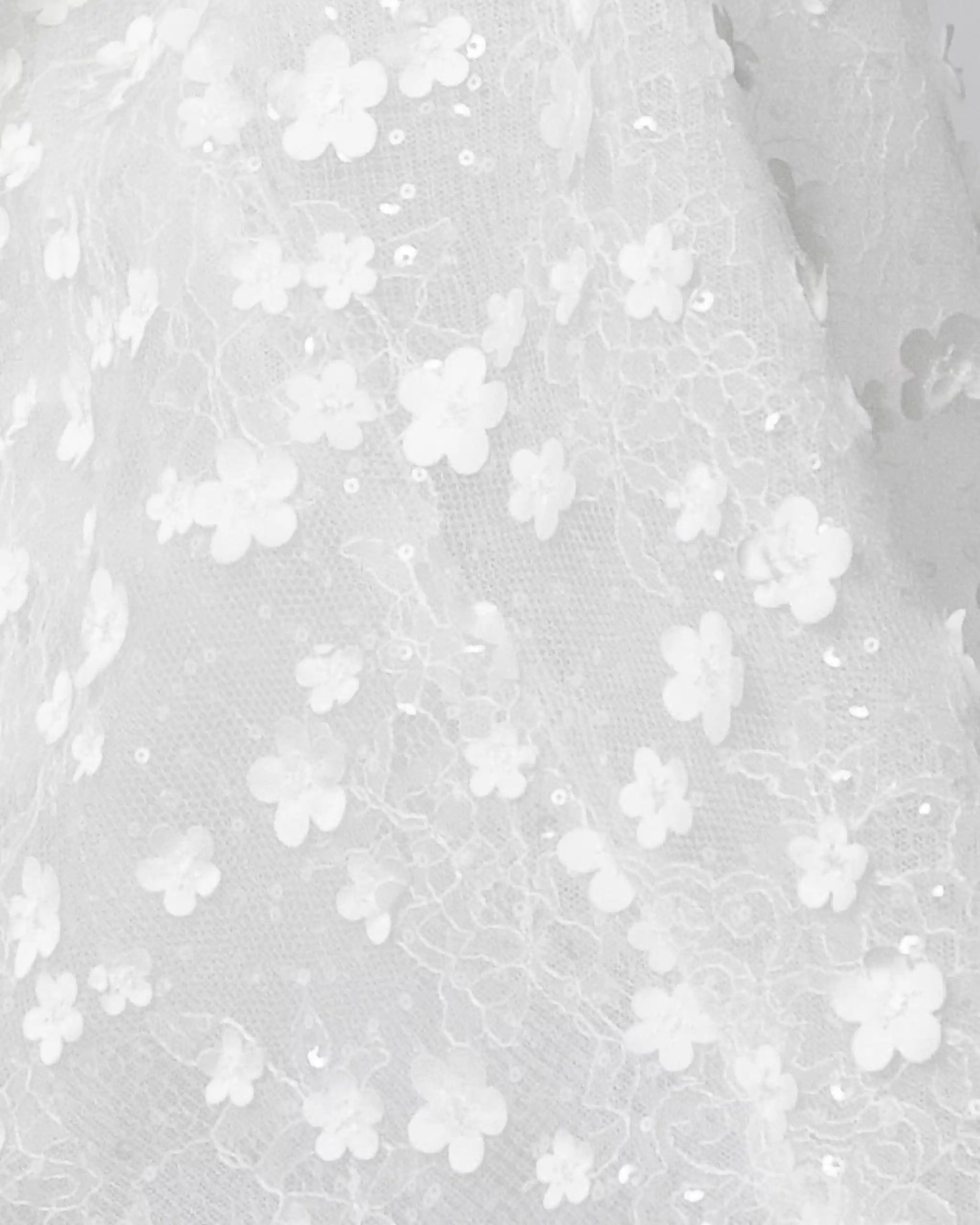 Stoff Detail Ivory Daisy