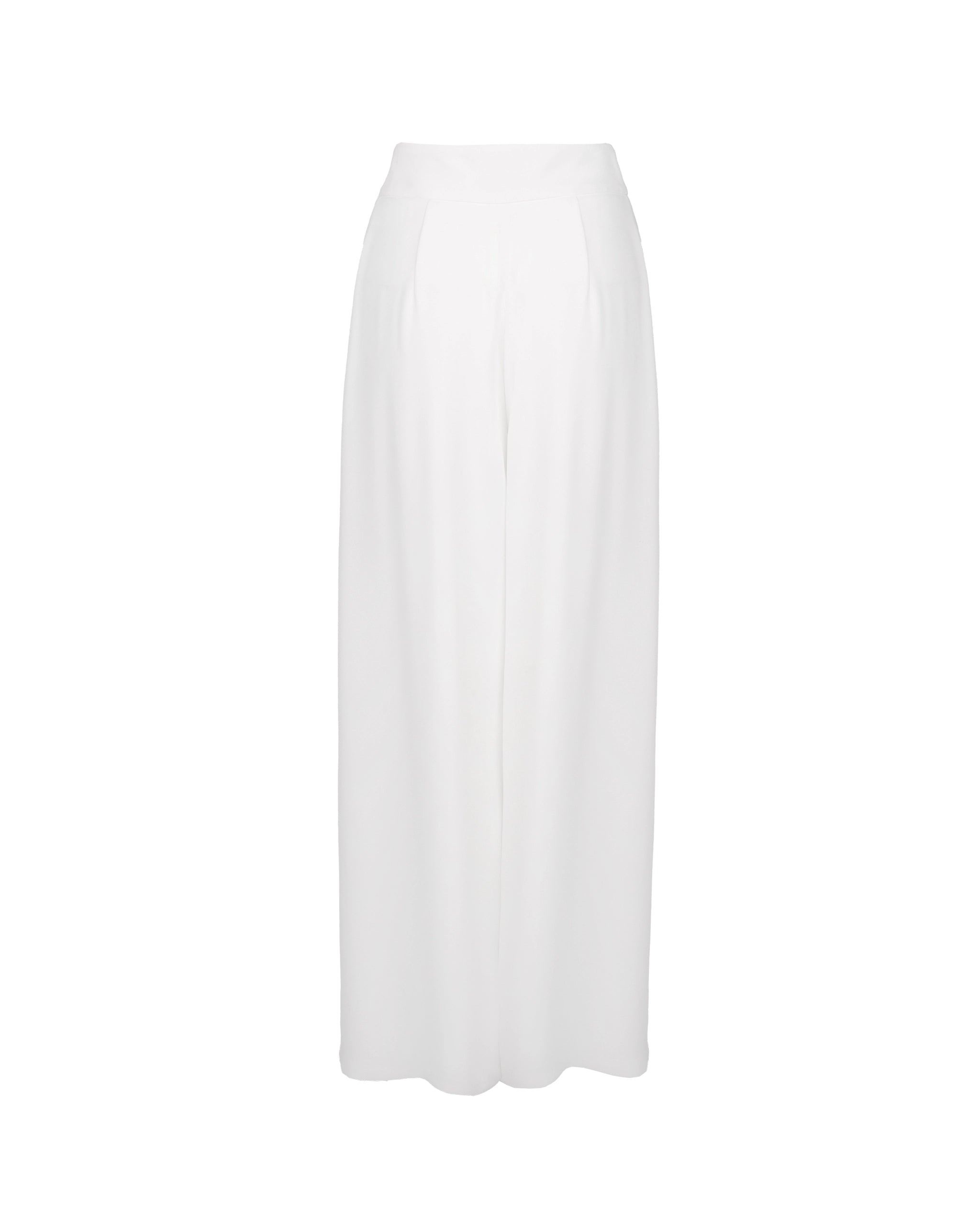 Braut Marlene Hose breit ivory Freisteller hinten