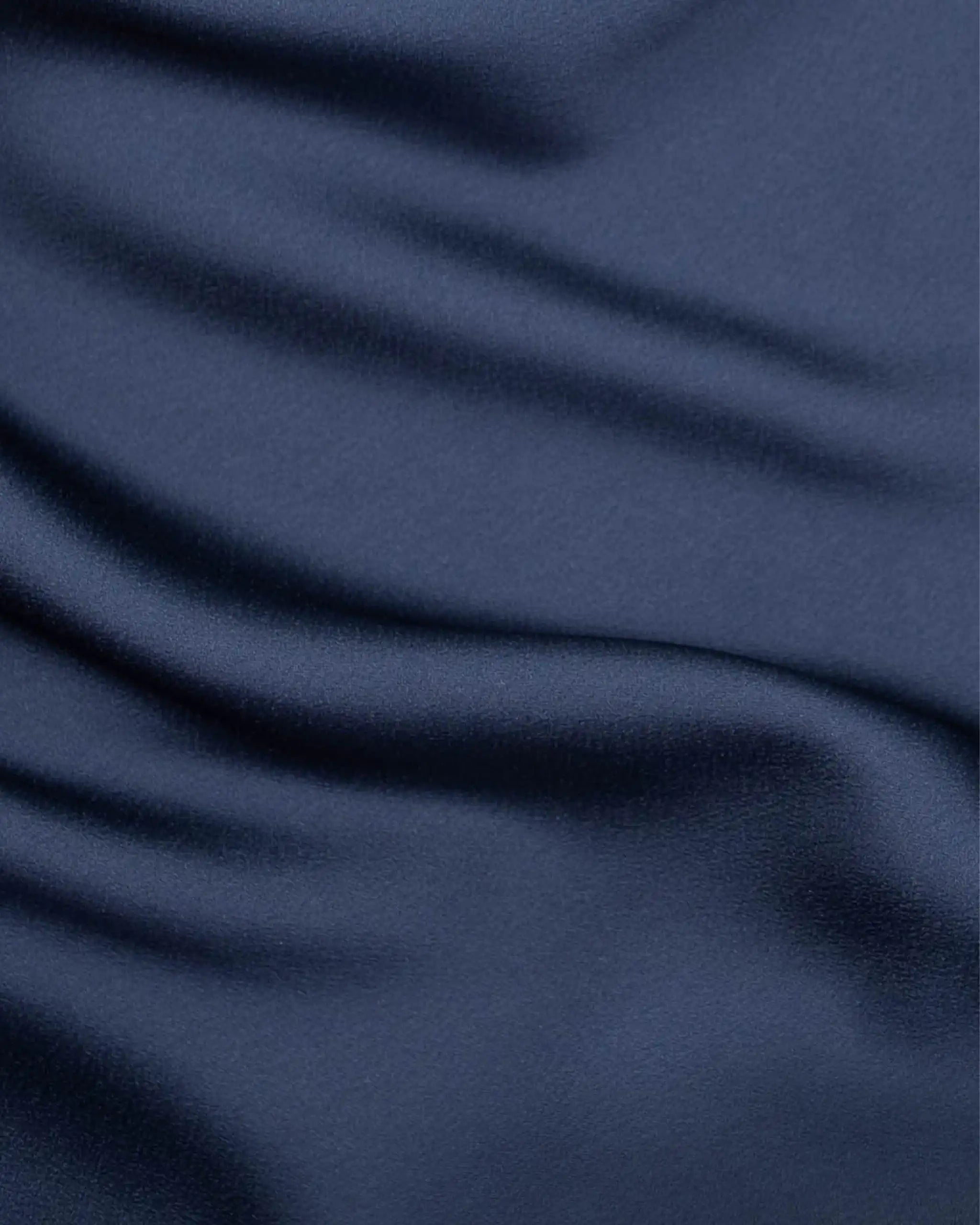 Stoff Detail Satin Dunkelblau