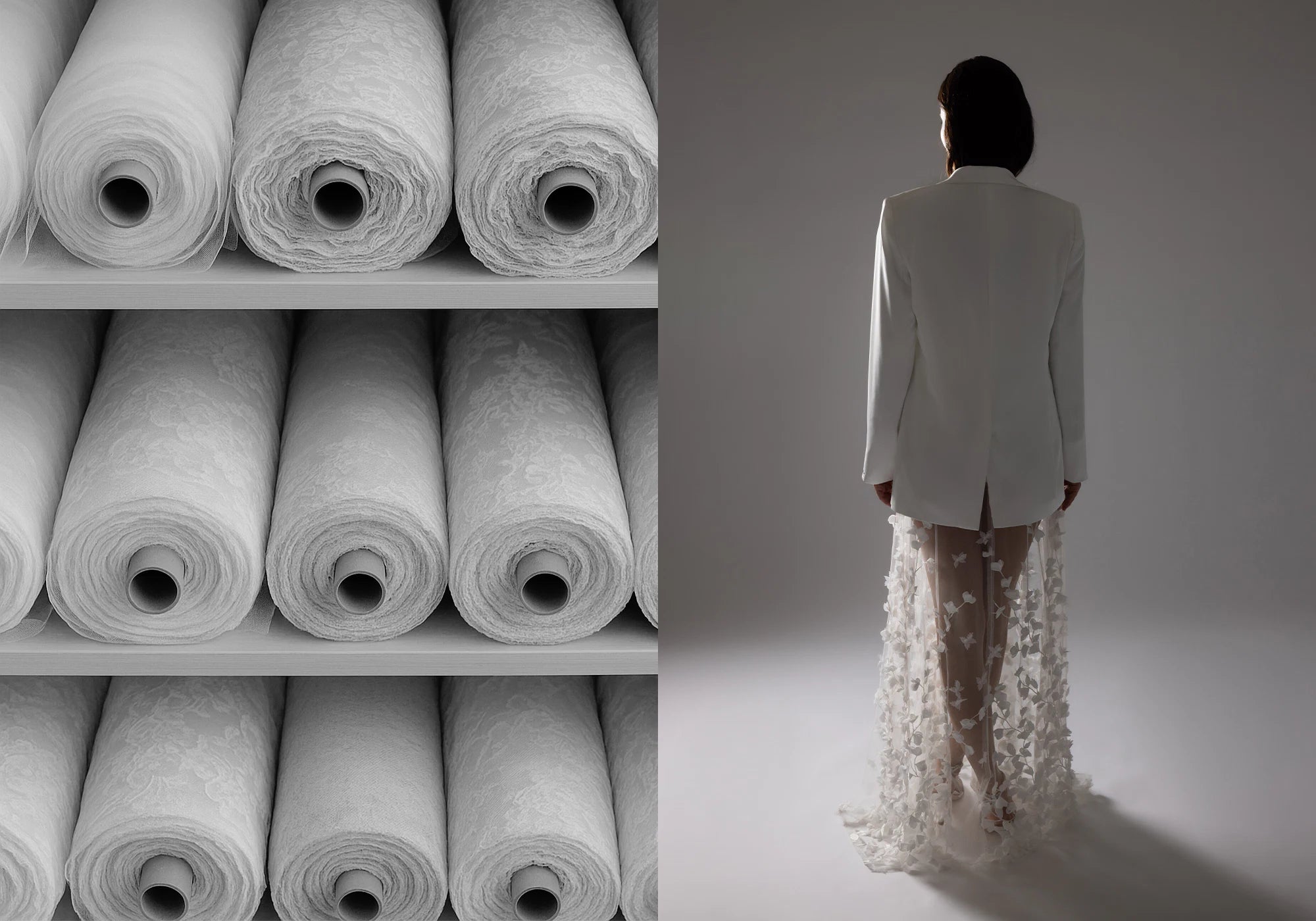 Piqyourdress Stoffrollen Brautmode und Abendmode in Zürich