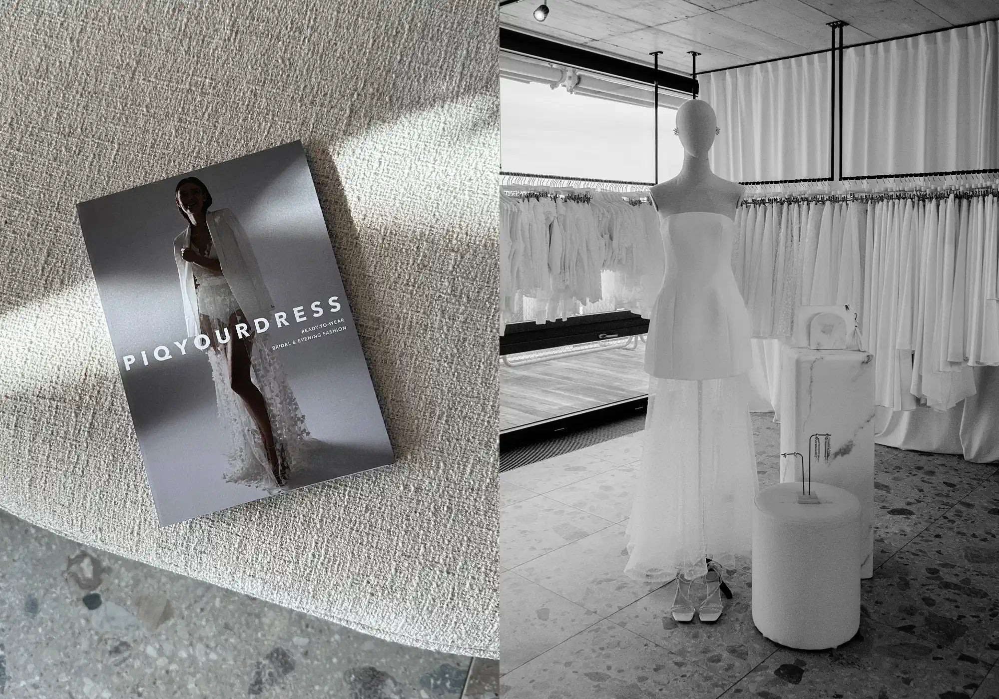 Piqyourdress nachhaltige Brautmode und Abendmode mit Showroom in Zürich Broschüre