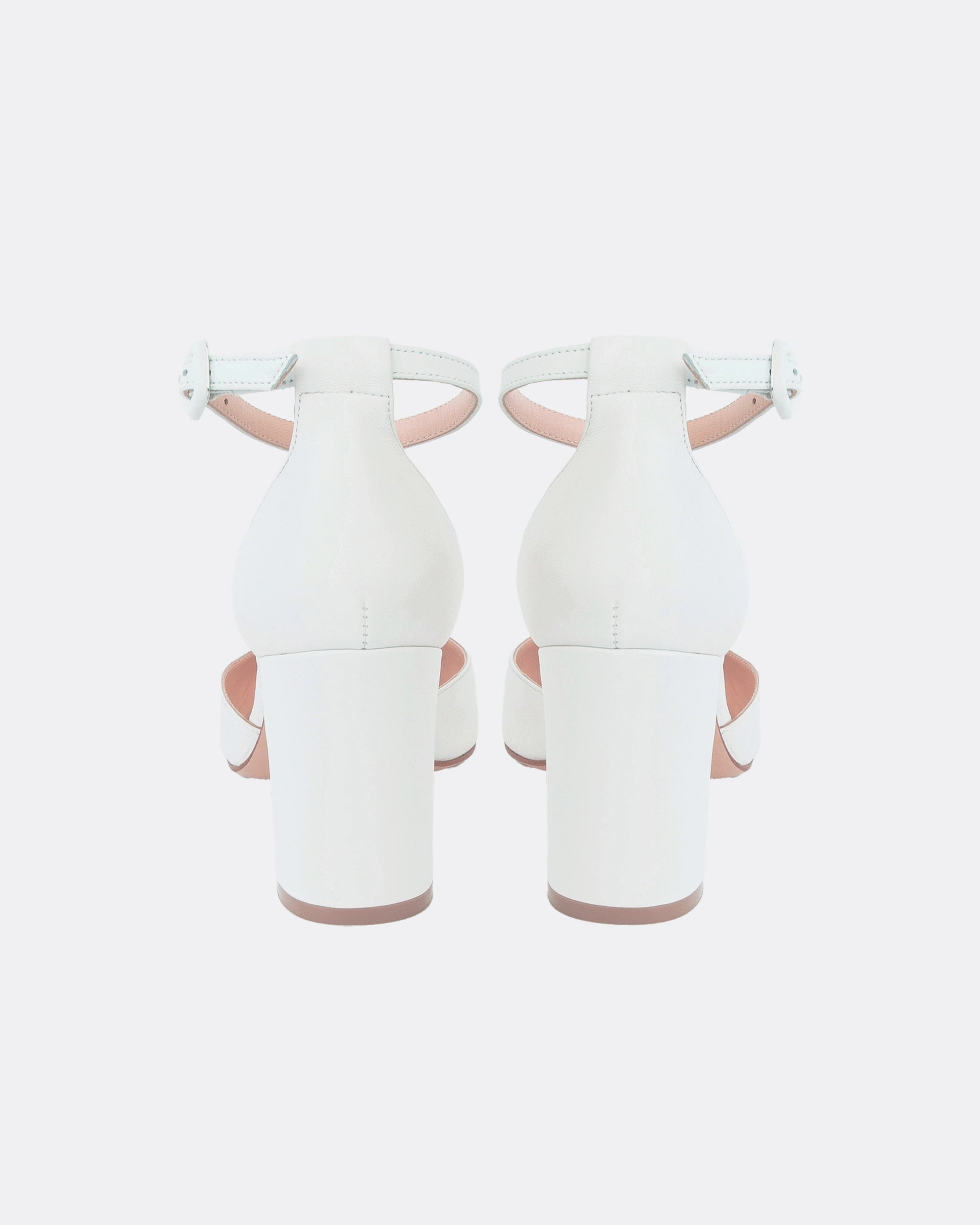 Braut Riemchen Pumps in Ivory Ansicht hinten