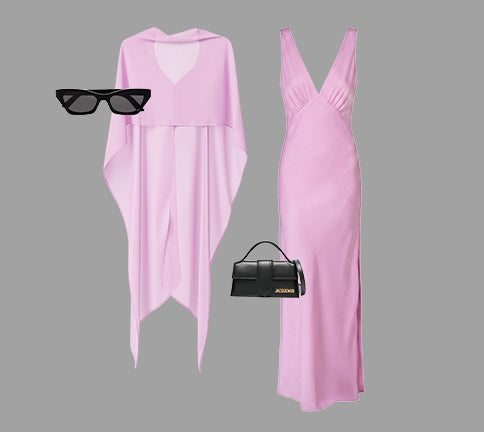 Abendkleid und Chiffonschal – das perfekte Duo für deinen grossen Auftritt.