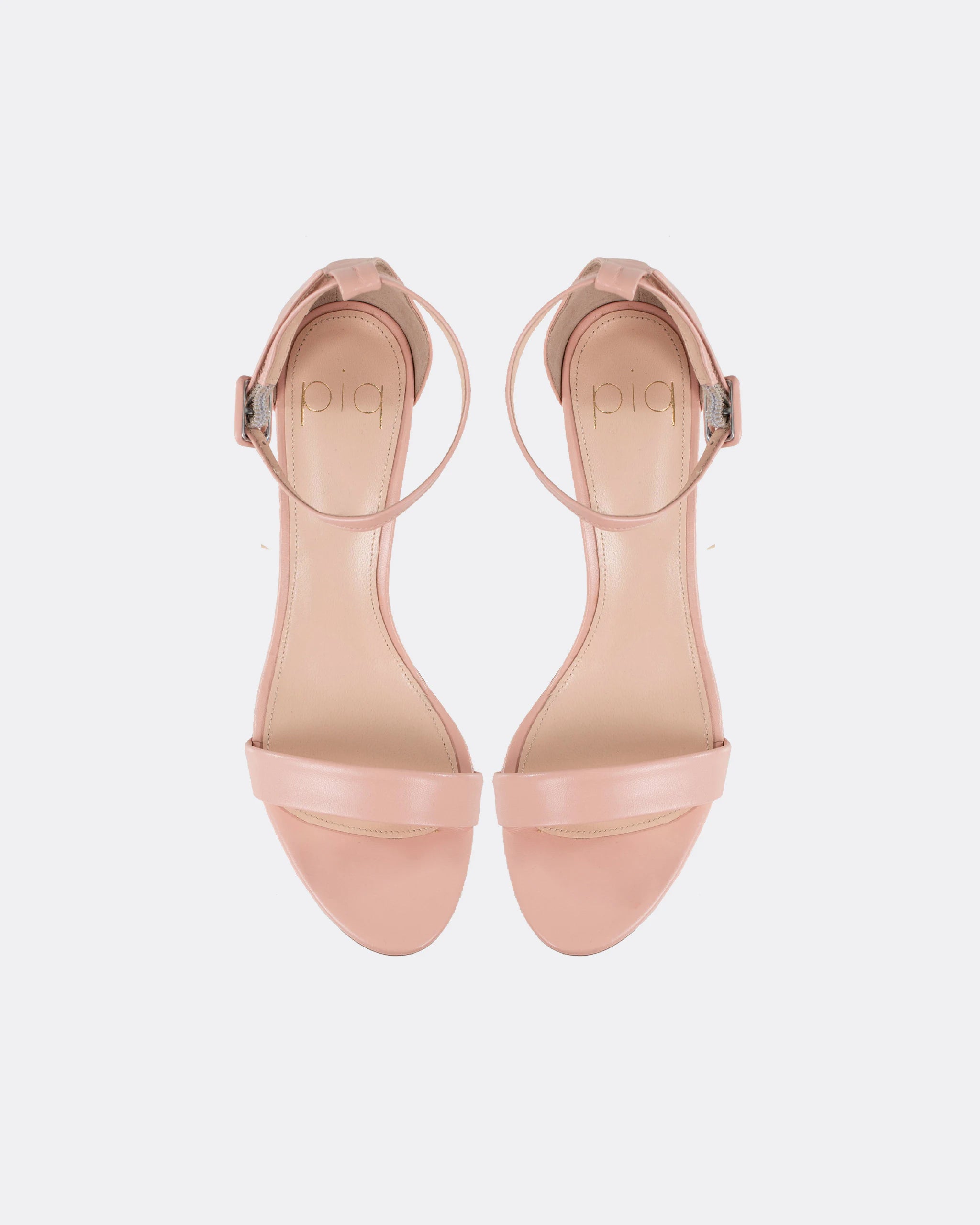 Sandalen mit 5cm Blockabsatz in Rosa Ansicht oben