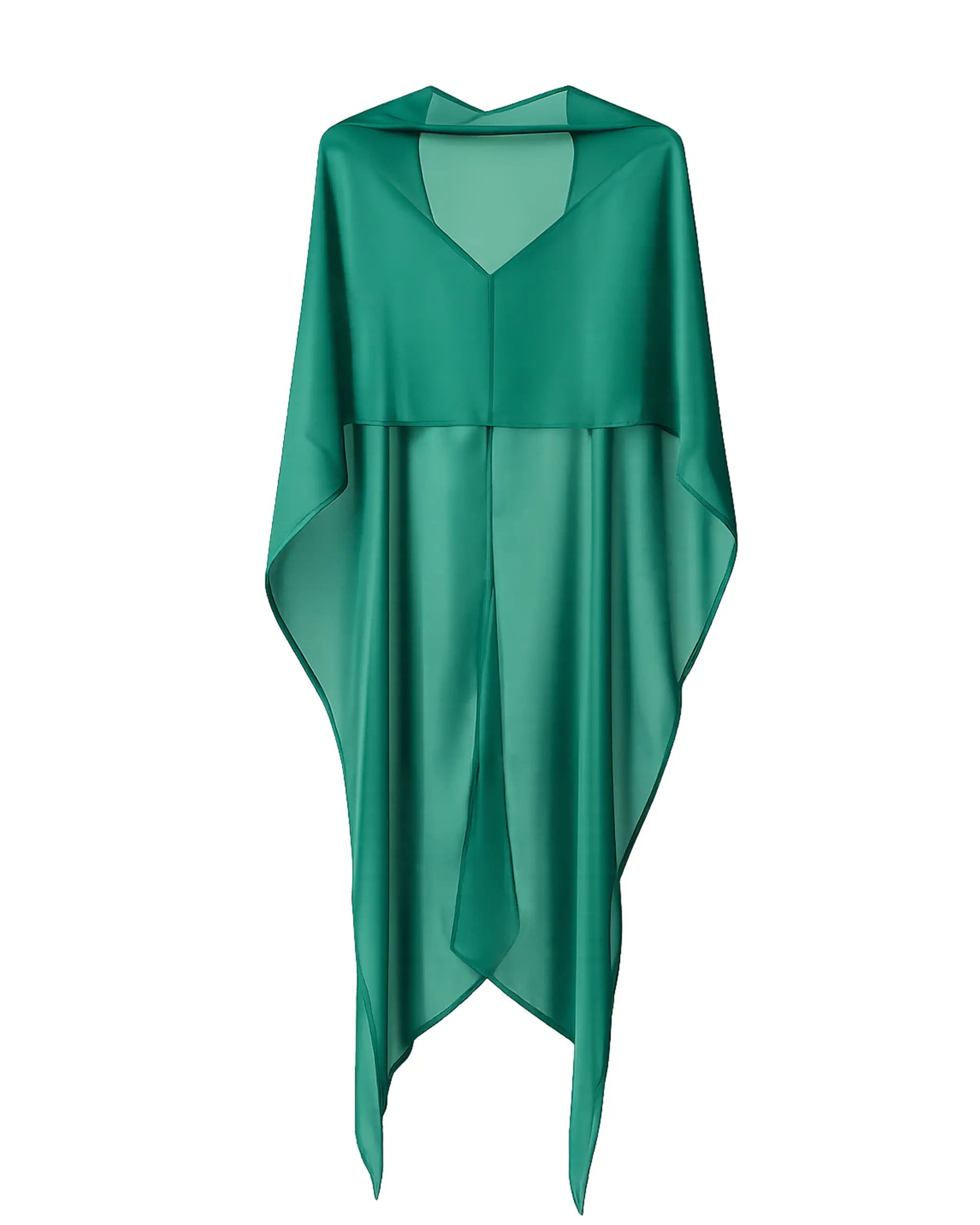 Schal aus Chiffon in grün - Ansicht vorne