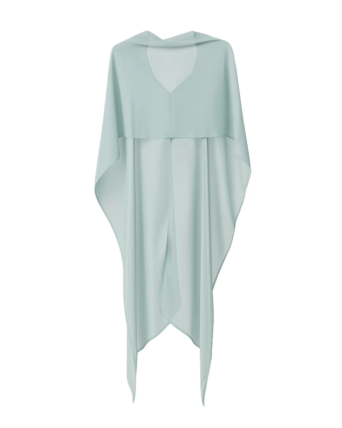 Schal aus Chiffon in hellgruen - Freisteller