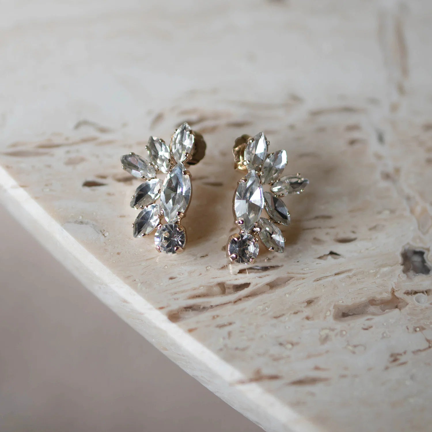 Brautschmuck Ohrringe Kristallsteine