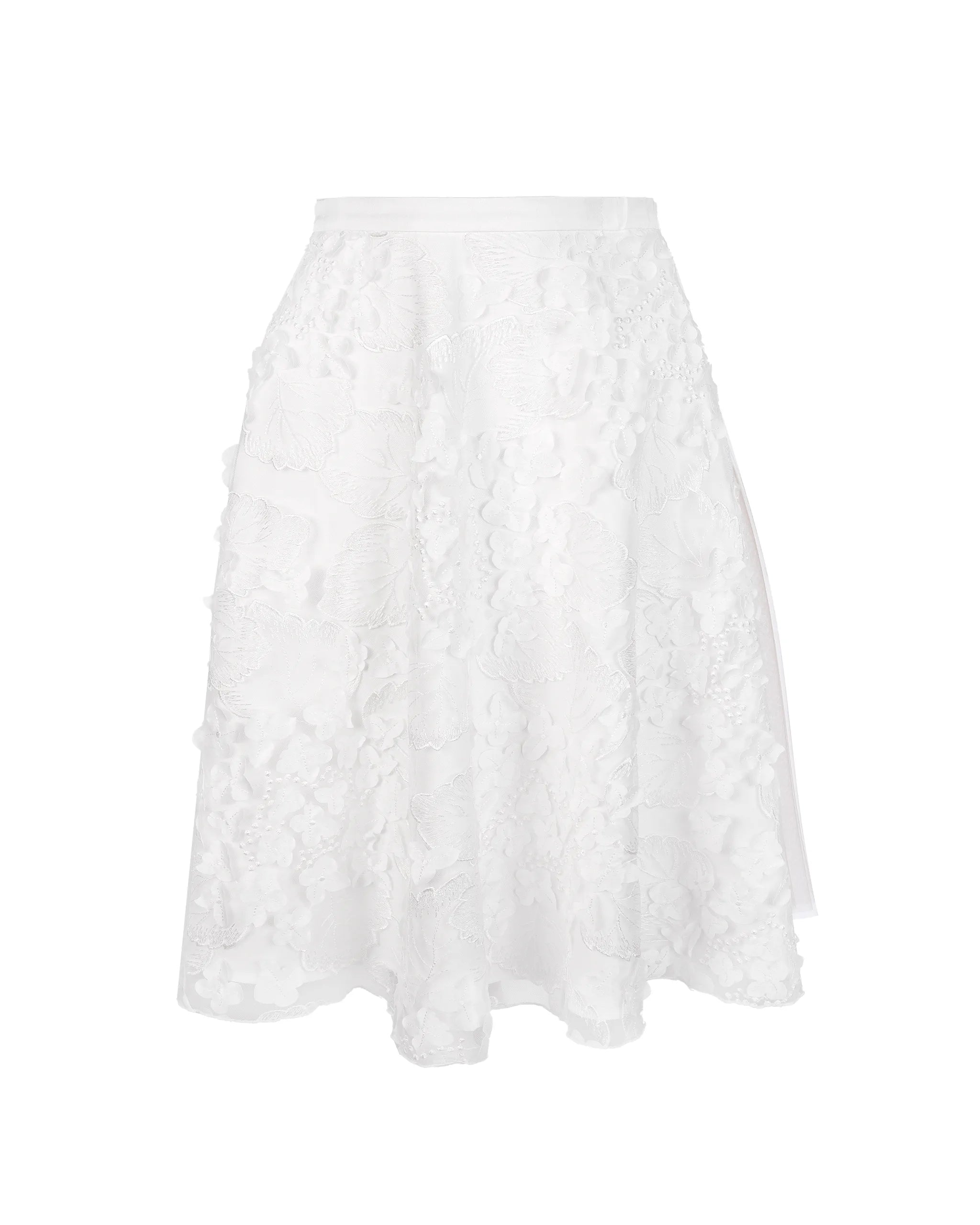 Mini Braut Tüllrock mit 3D-Blumen Freisteller vorne