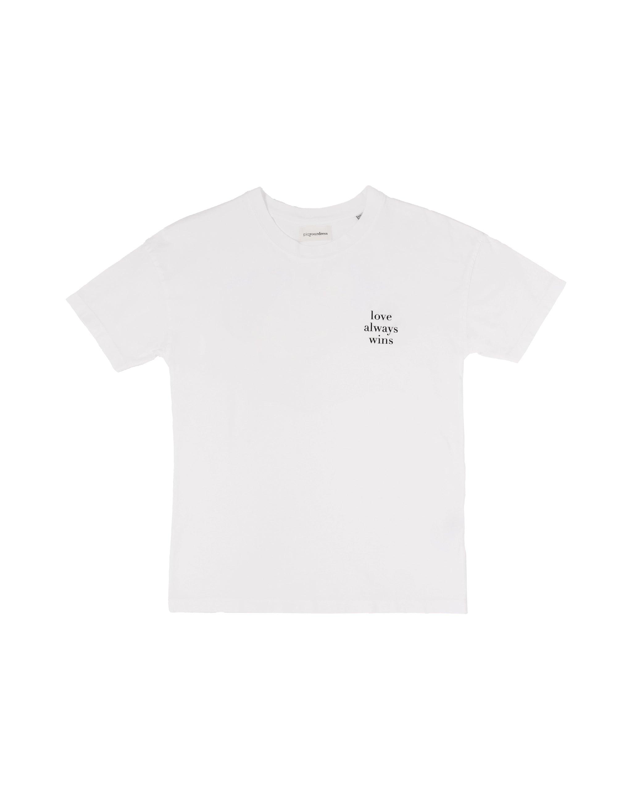 Braut T-Shirt mit Forever Yours Aufschrift Freisteller vorne