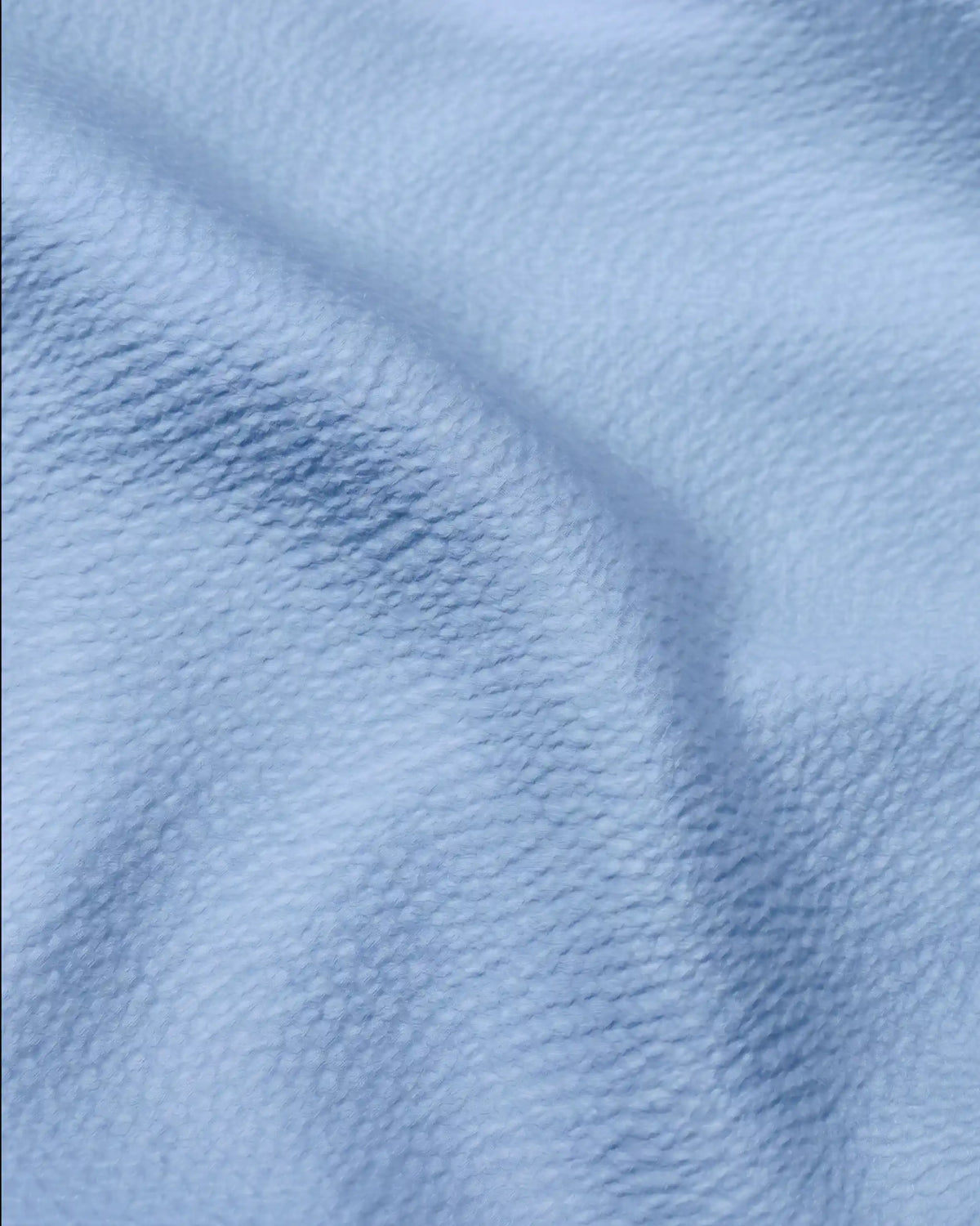 Light Blue Crepe Satin Stoffdetail