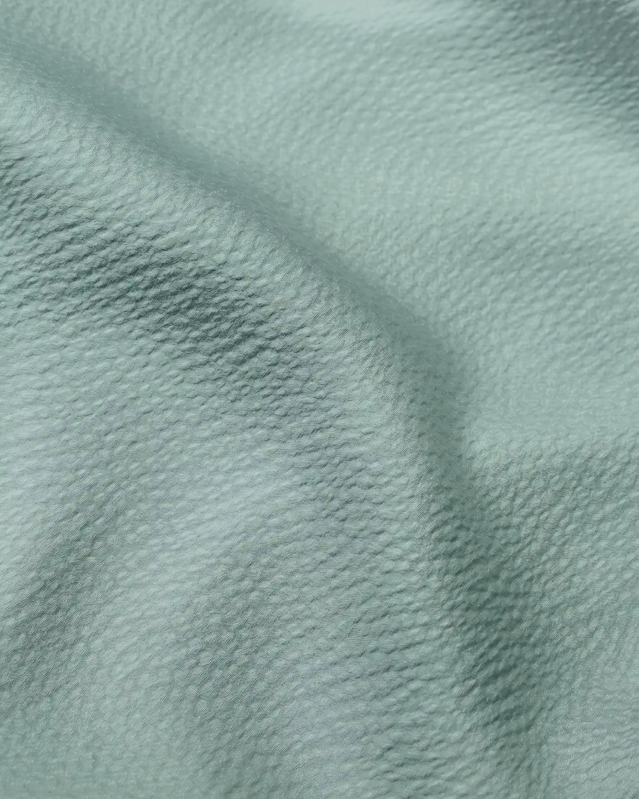 Mint Crepe Satin Stoffdetail